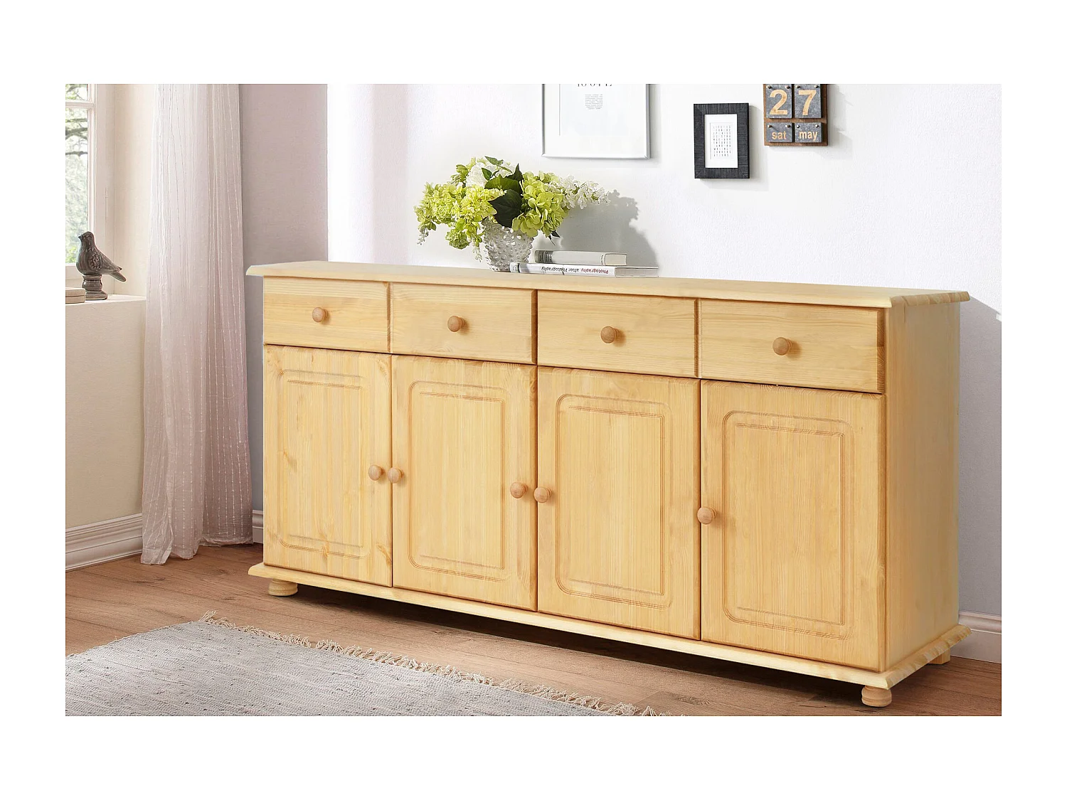 Mette|Bahut avec 4 portes et 4 tiroirs