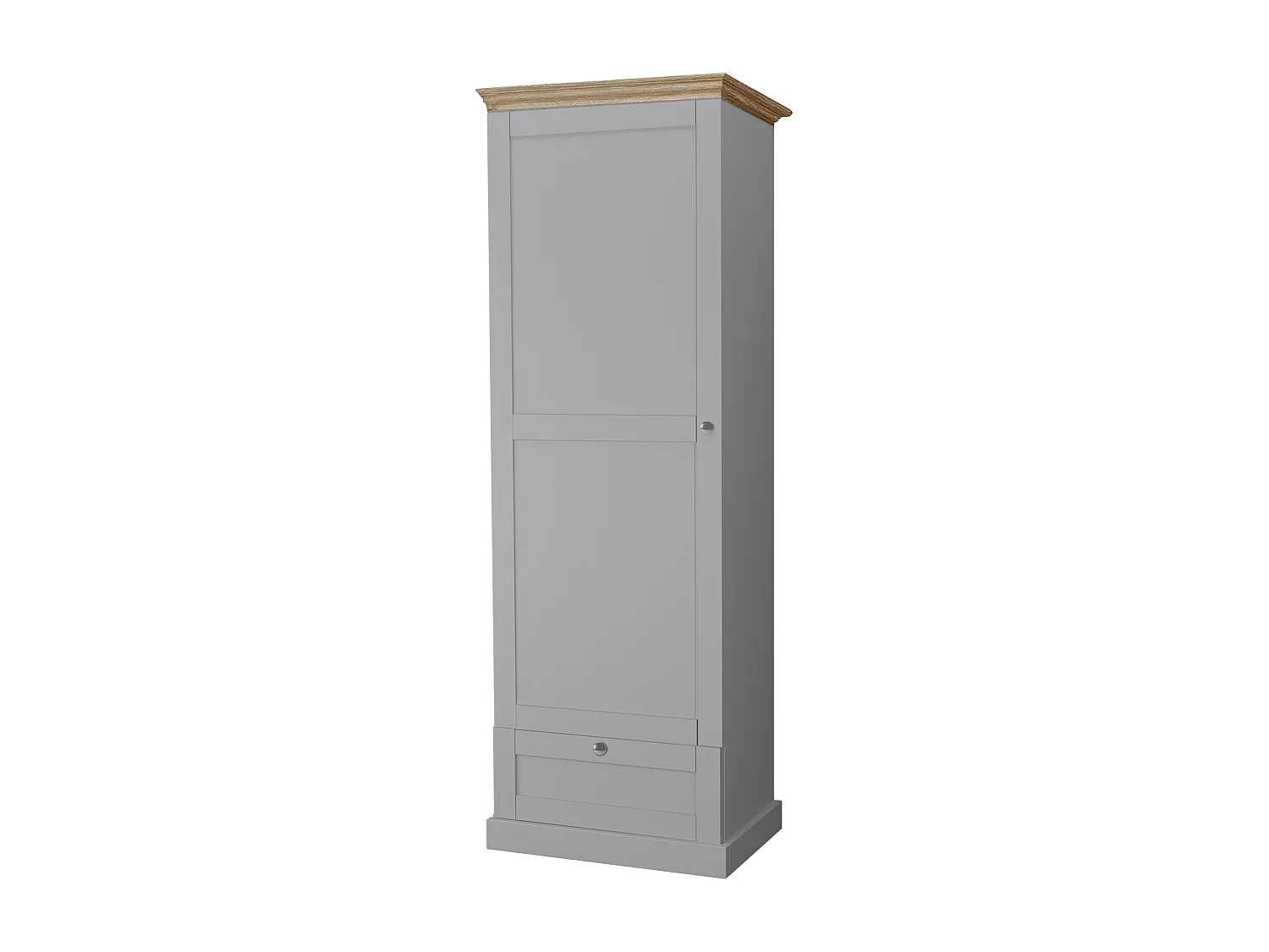 Armario 1 Puerta Roble Gris