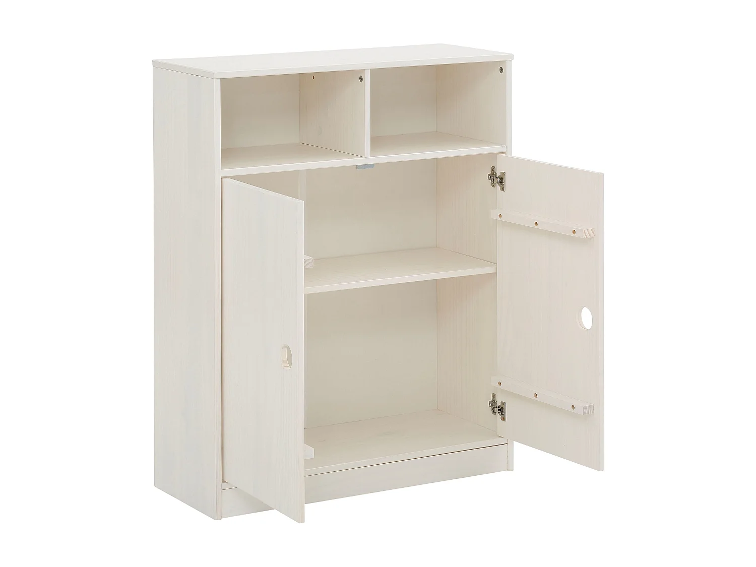 Schrank mit 2 Türen Weiß