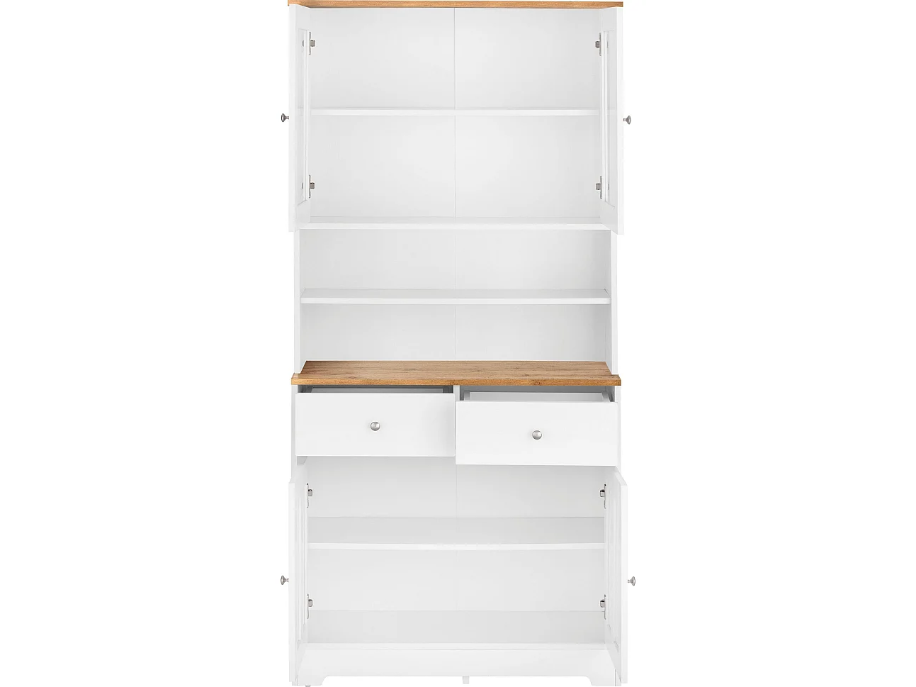 Kate|Buffet 2+2 Portes Chêne Blanc