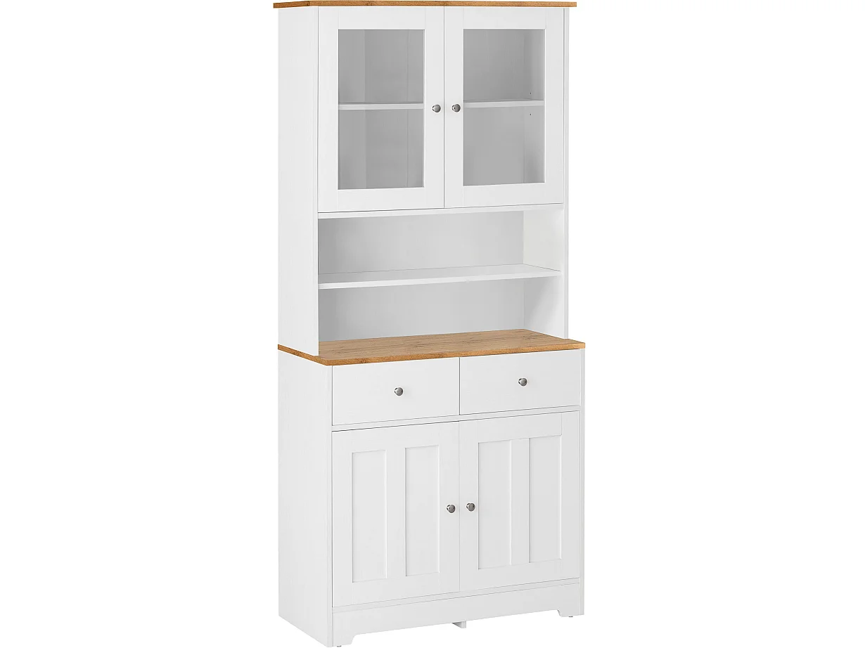 Kate|Buffet 2+2 Portes Chêne Blanc