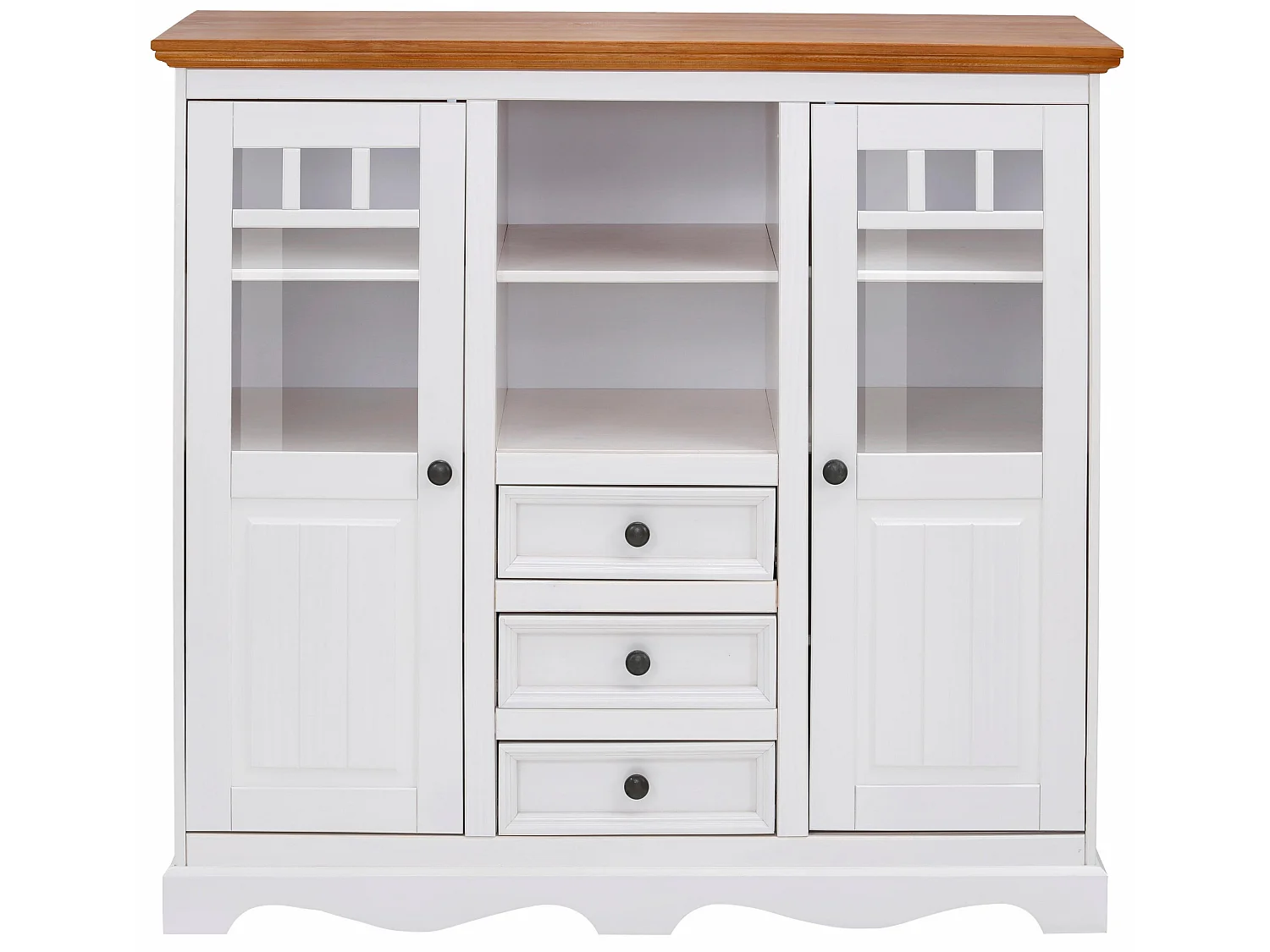 Melissa Highboard 2 Glassdoors 3 lades