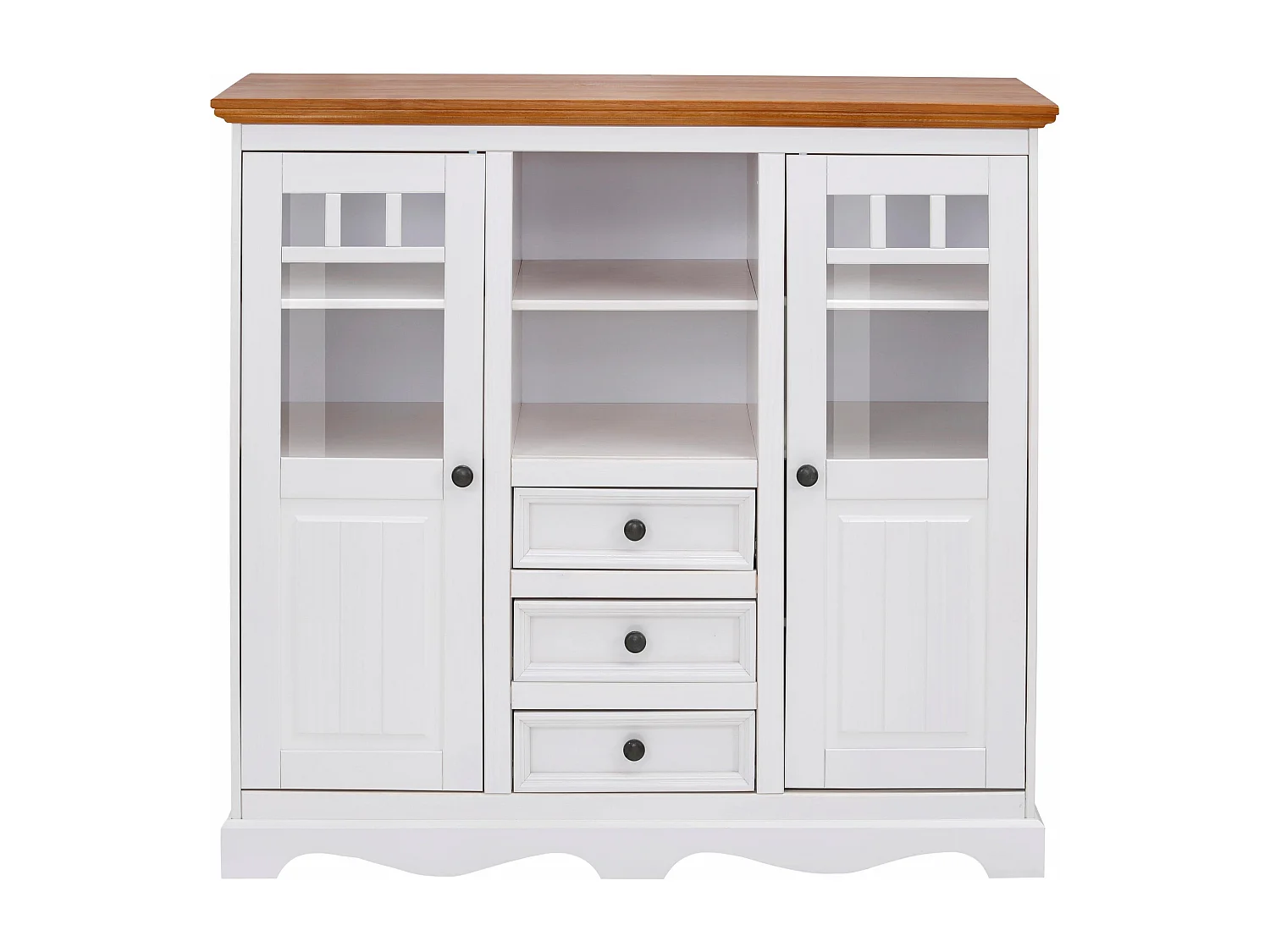 Melissa Highboard 2 Glassdoors 3 lades