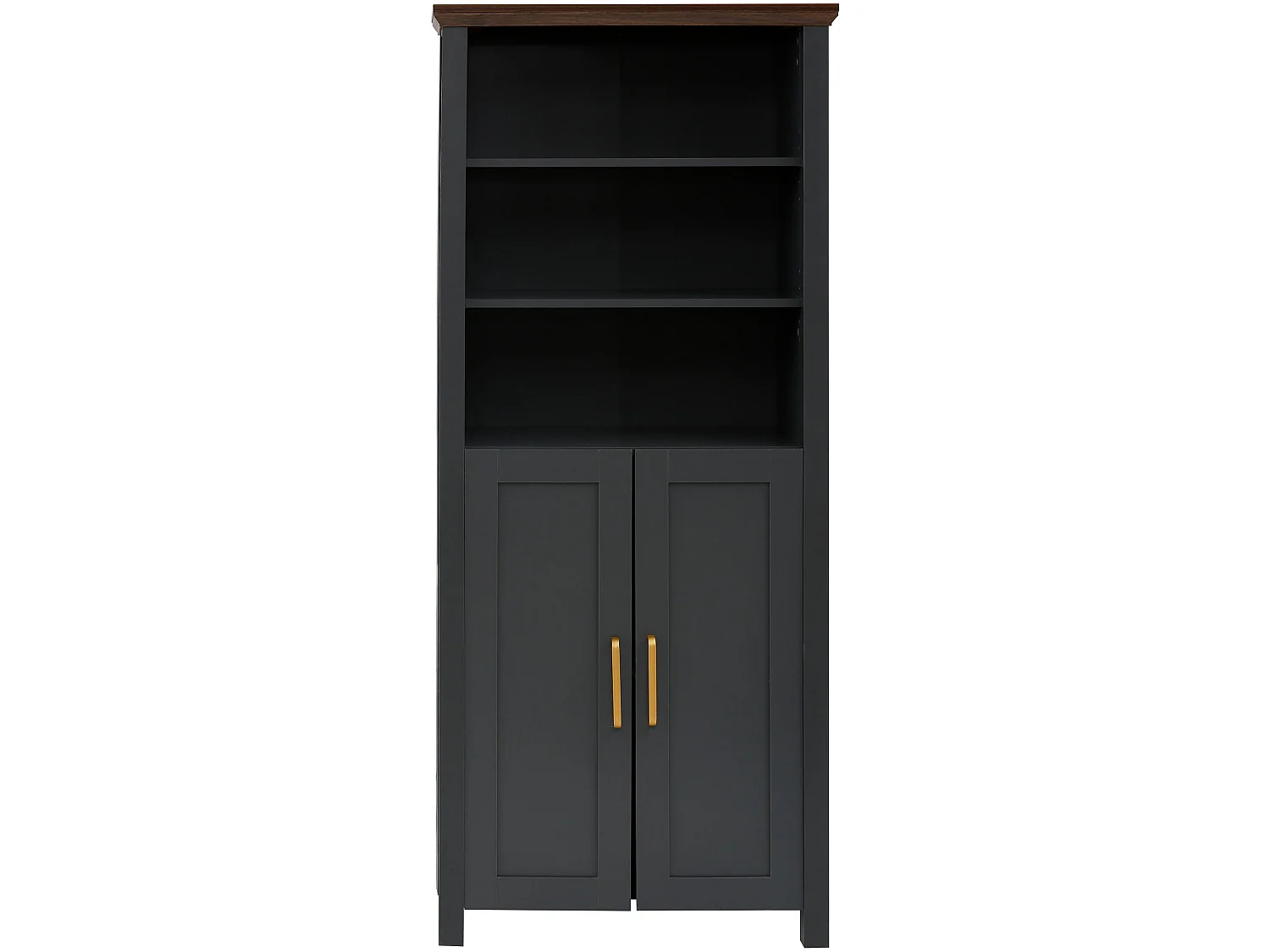 Marion Bookcase 2 Doors GreyWal
