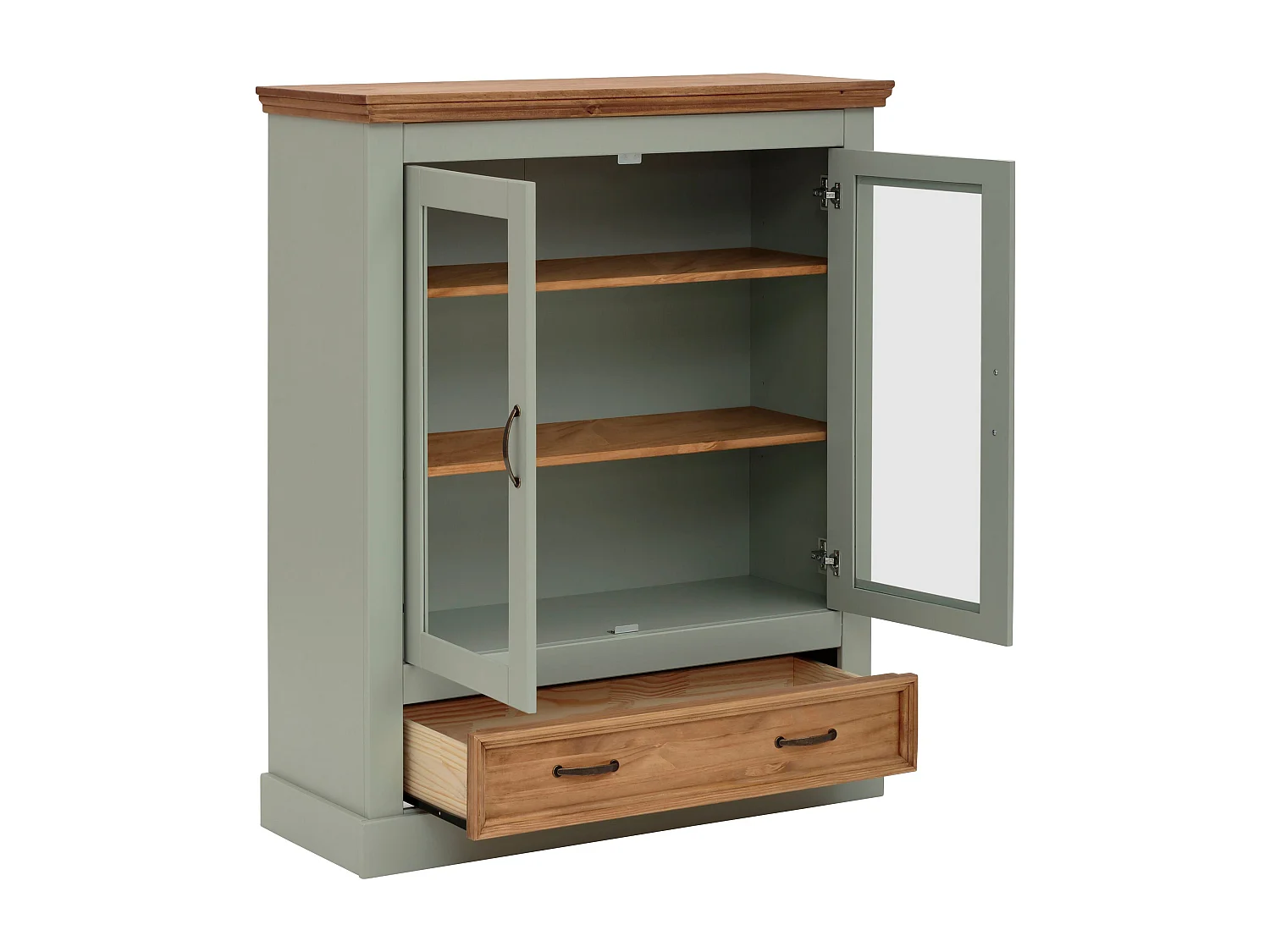 Selma Vitrine Laag Groen