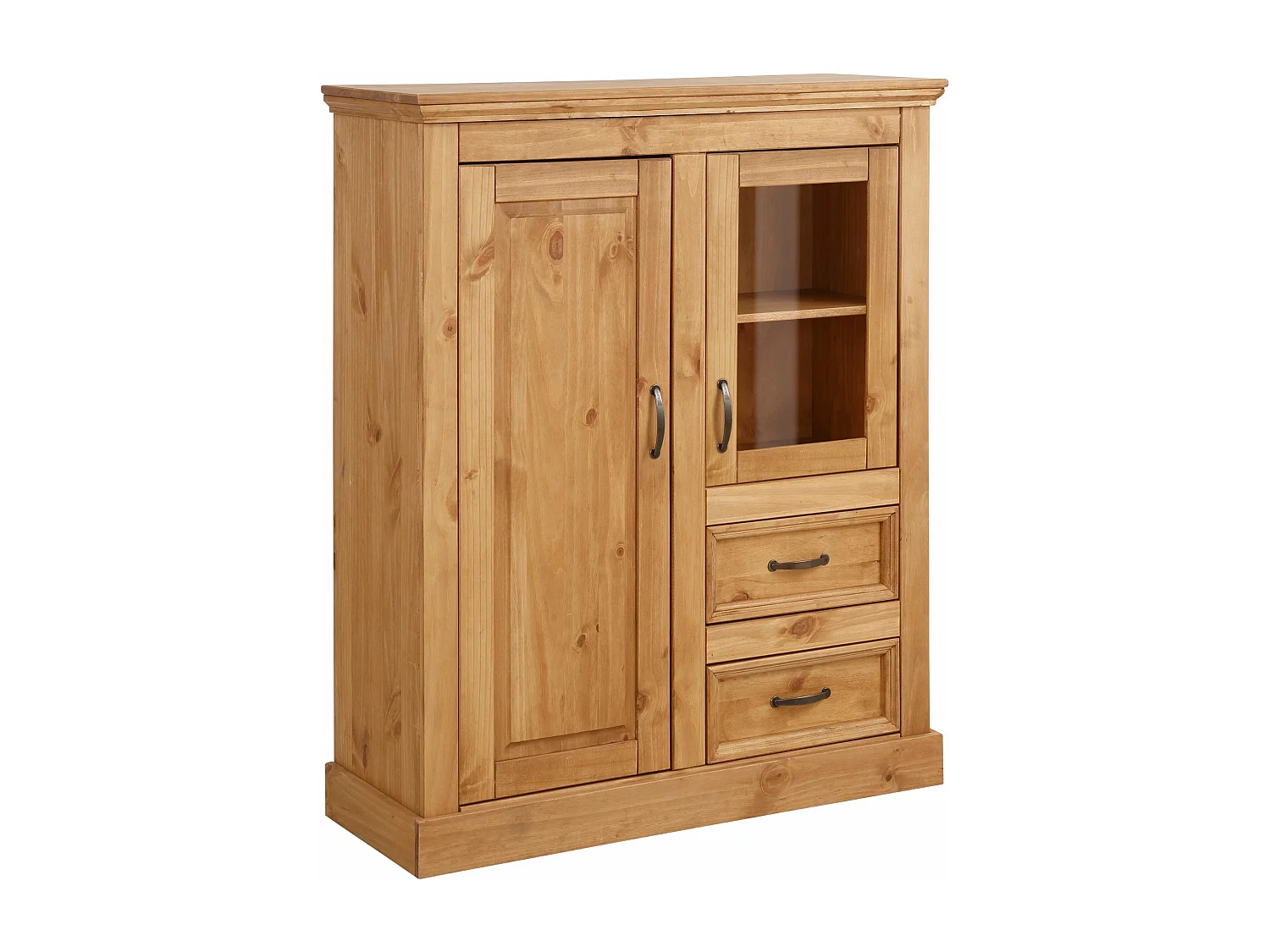 Selma|Buffet avec 2 portes 2 tiroirs en pin