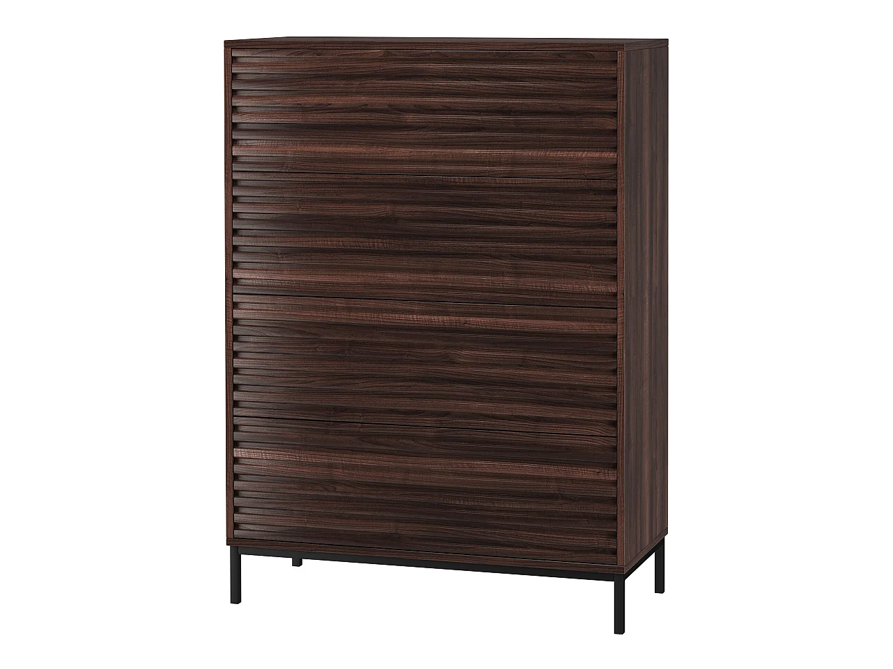 G Commode 4 Laden Notenhout