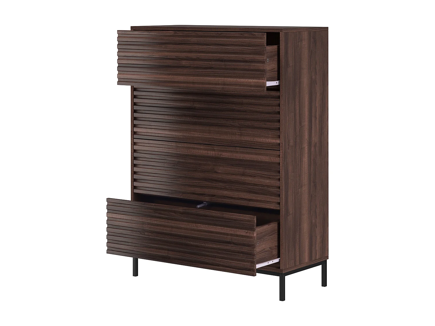 Celine | Commode avec 4 tiroirs Noyer