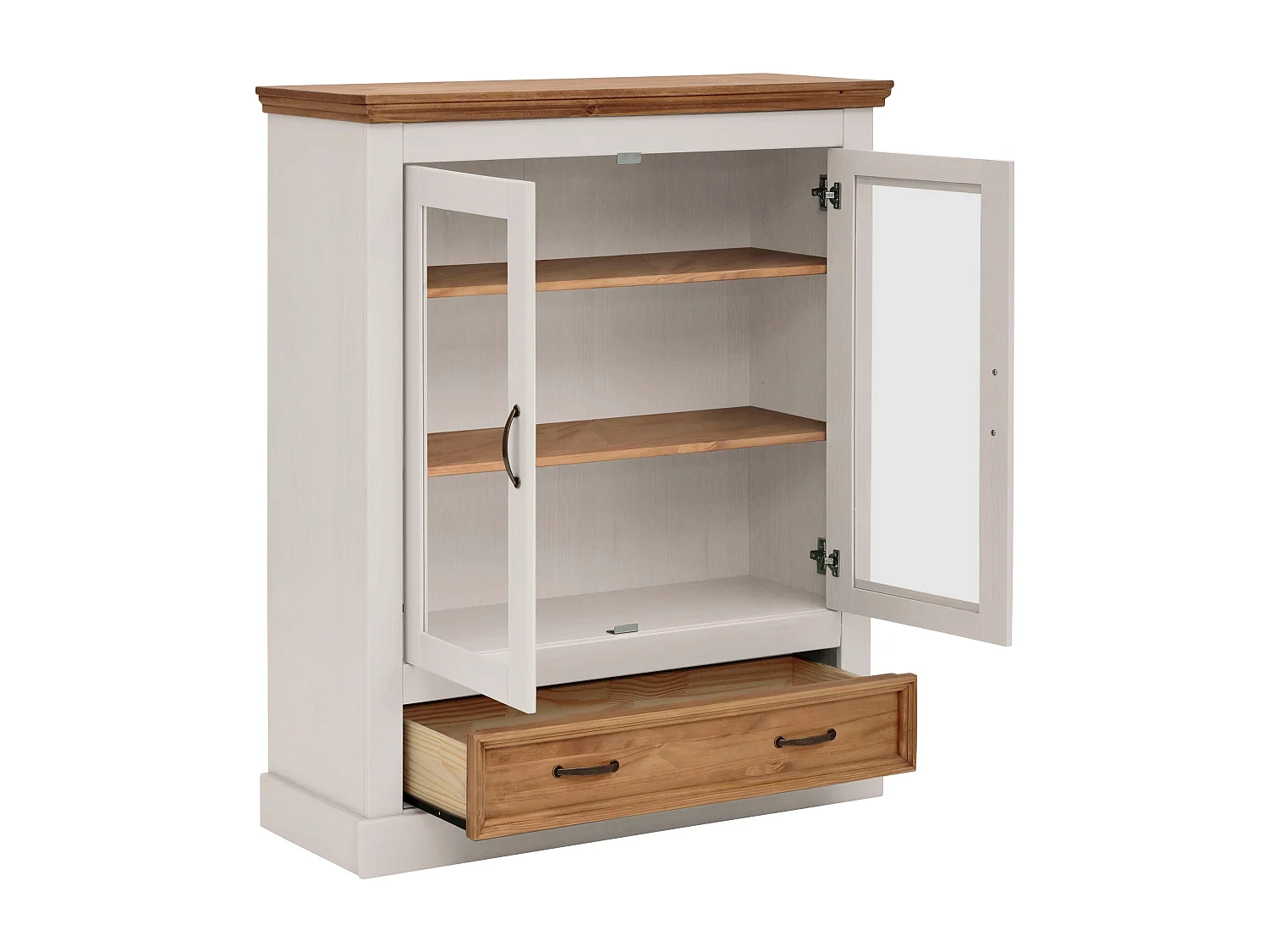 Selma Vitrine Laag Wit