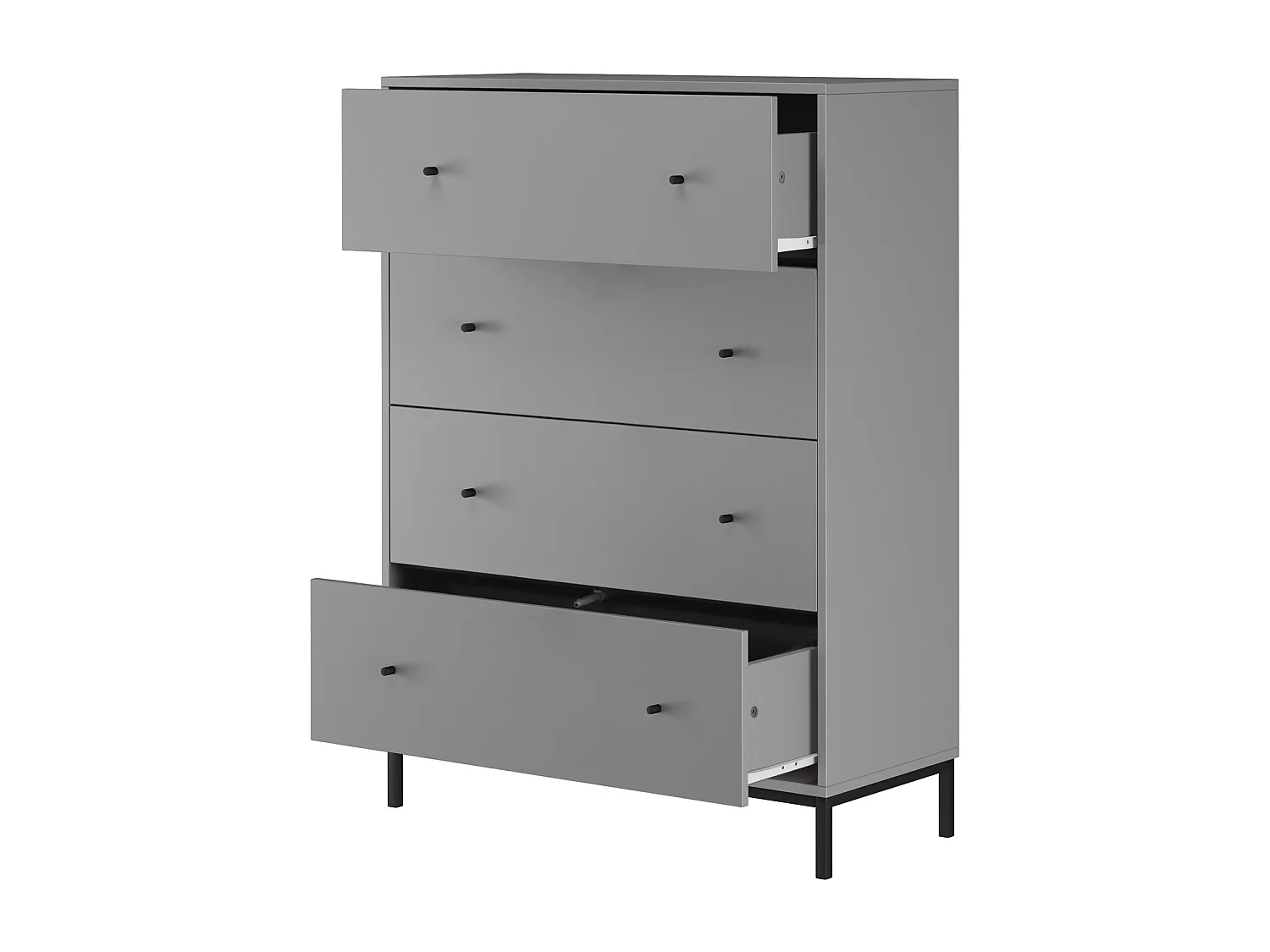 Commode 4 Laden Grijs