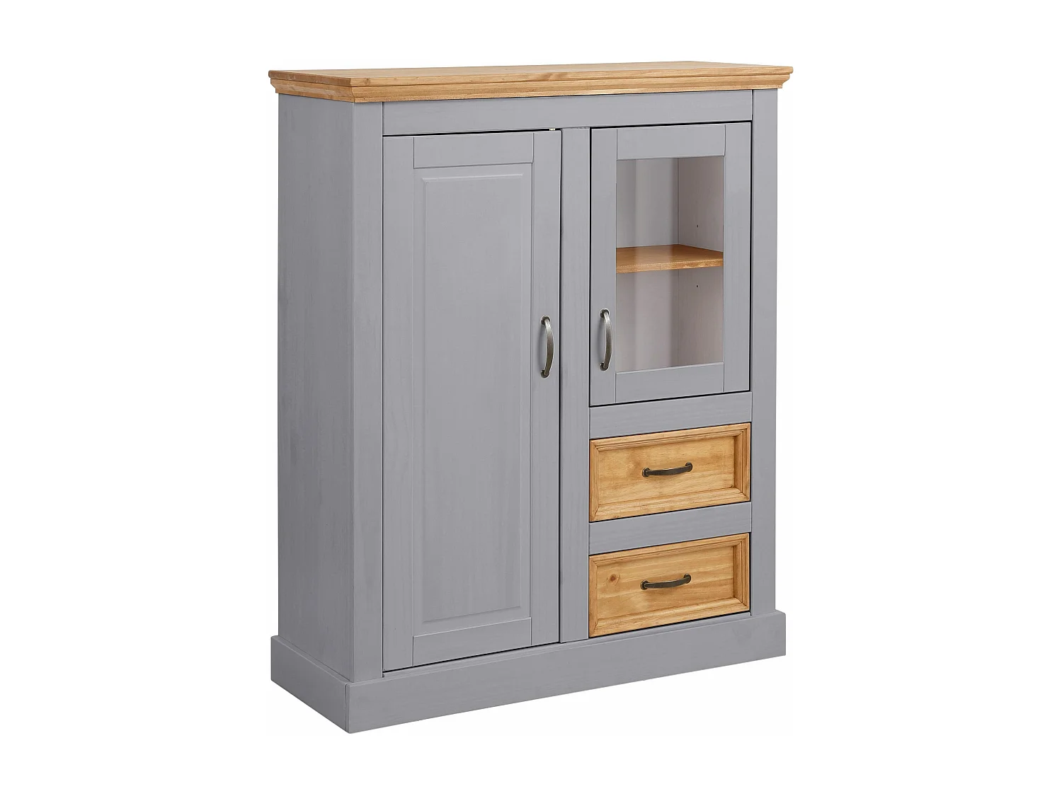 Selma|Cabinet 1 Glassdoor 1 Porte 2 Tiroirs