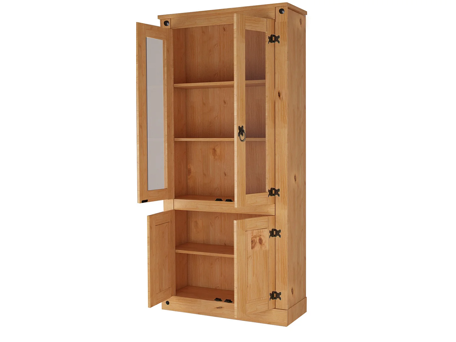 Mexico|Armoire 2 Glassdoor 2 Portes