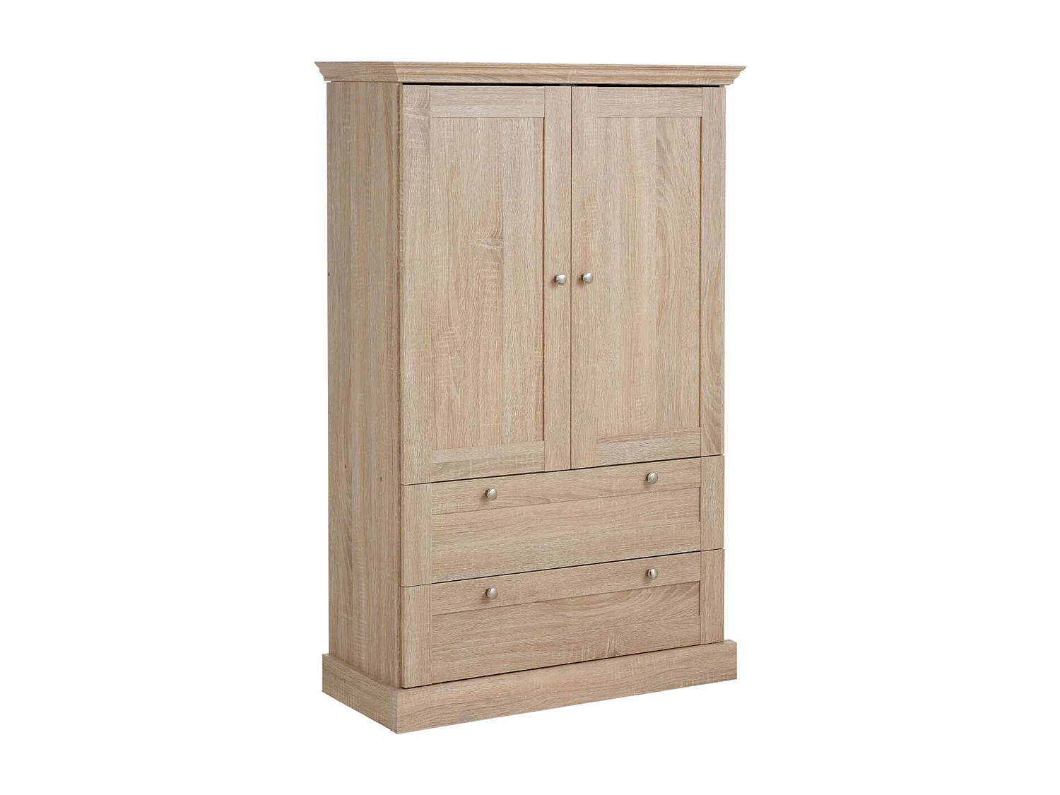 Binz|Armoire 2 portes 2 portes Chêne 3 portes