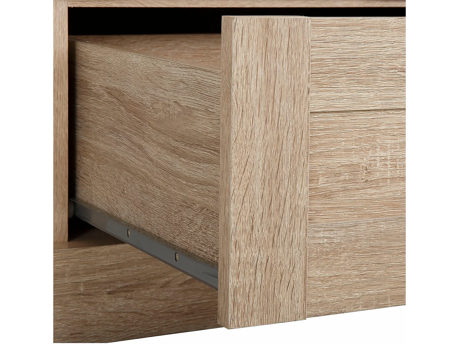 Binz|Armoire 2 portes 2 portes Chêne 3 portes