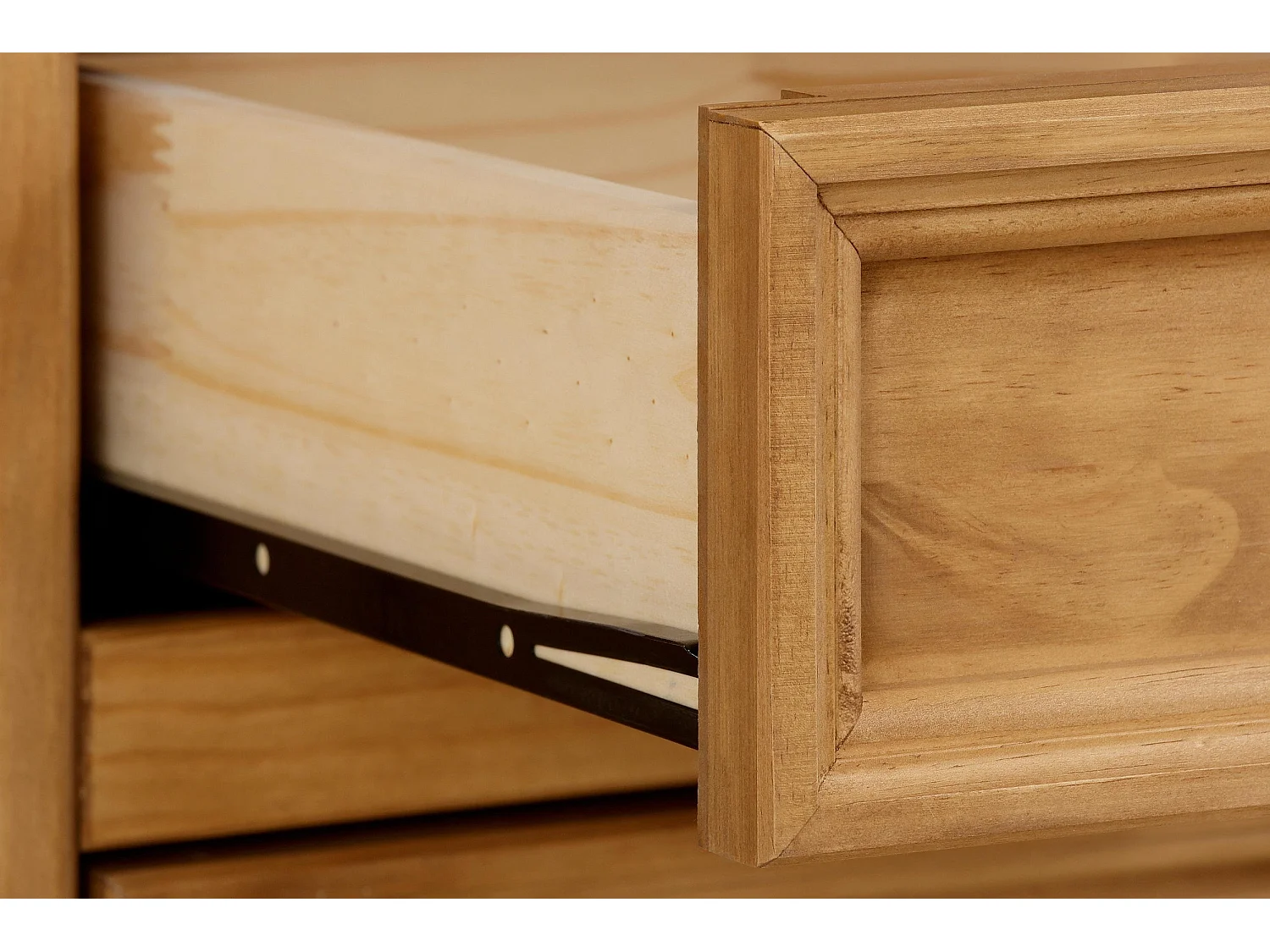 Melissa|Buffet avec 2 portes et 3 tiroirs en pin naturel