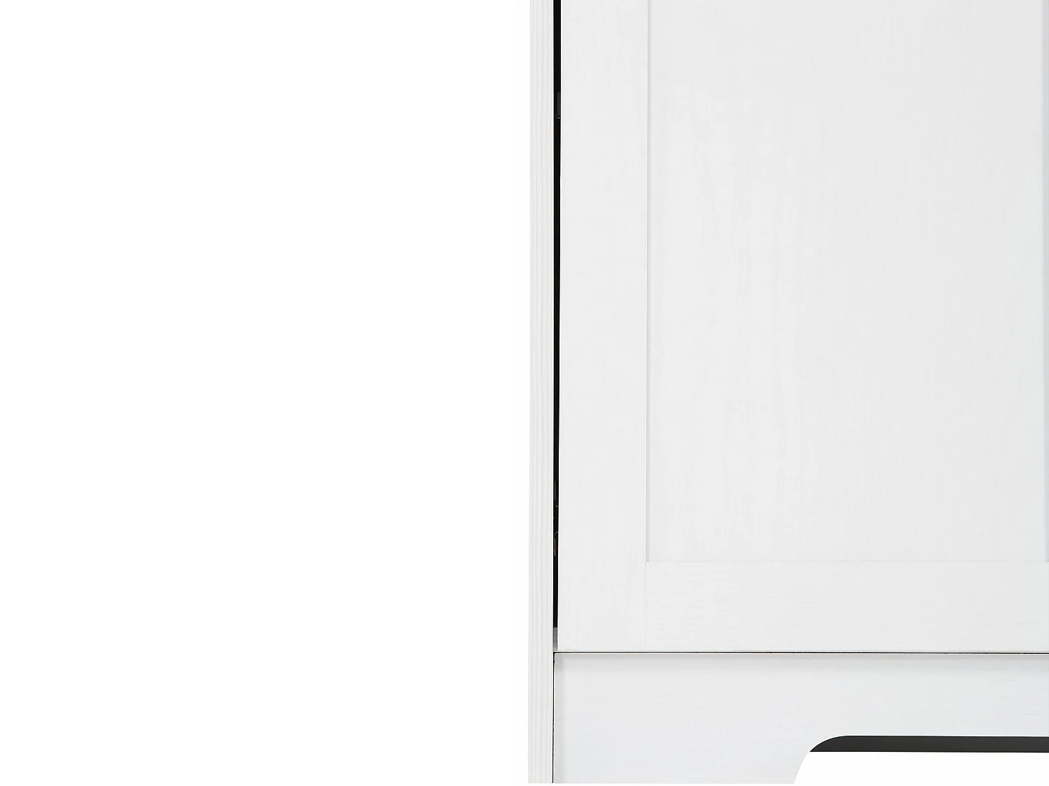 Nanna|Buffet haut avec 5 portes effet chêne blanc