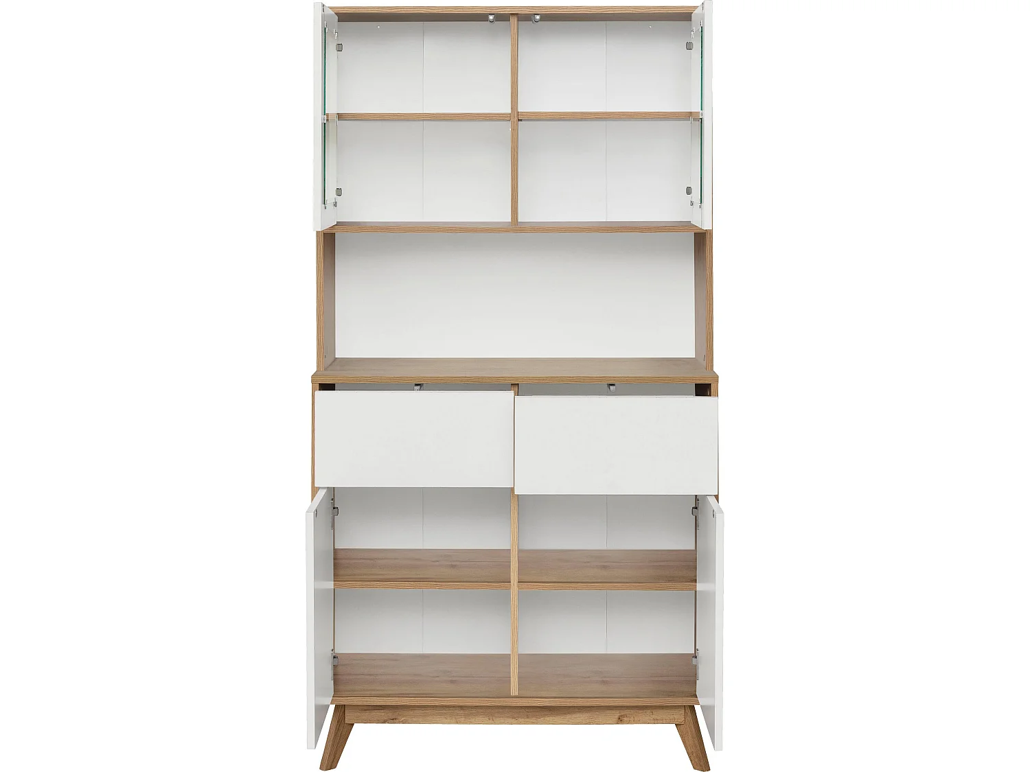 Skandi Buffet 2+2 Doors WhiteOak Oak