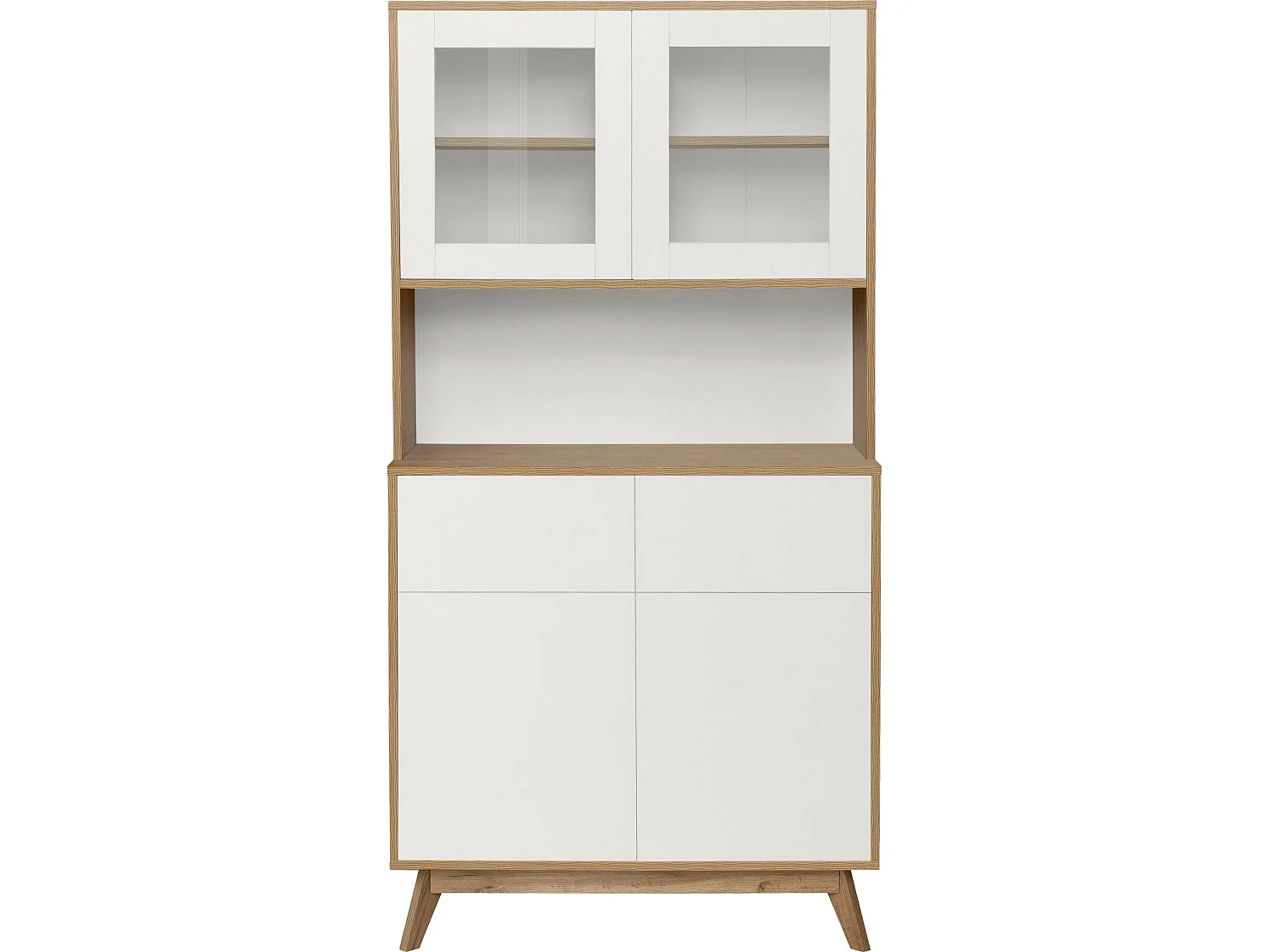 Skandi|Buffet 2+2 portes Chêne blanc Chêne