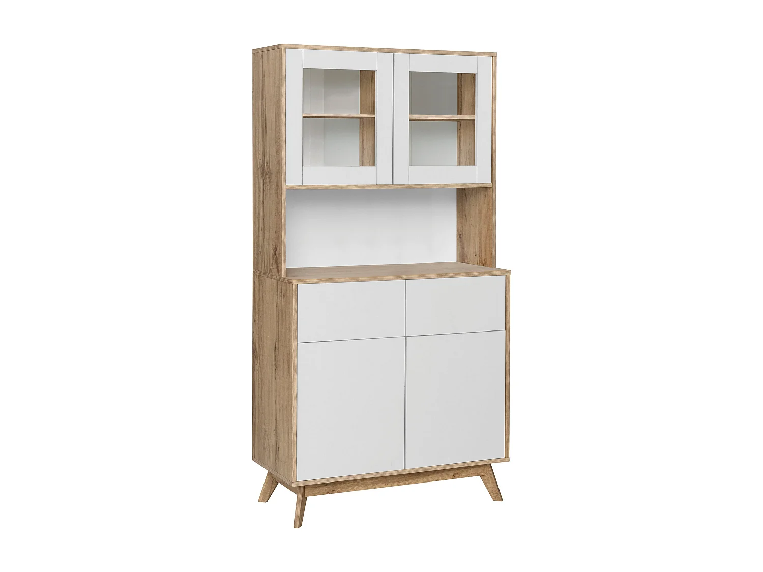 Skandi Buffet 2+2 Puertas Roble Blanco Roble