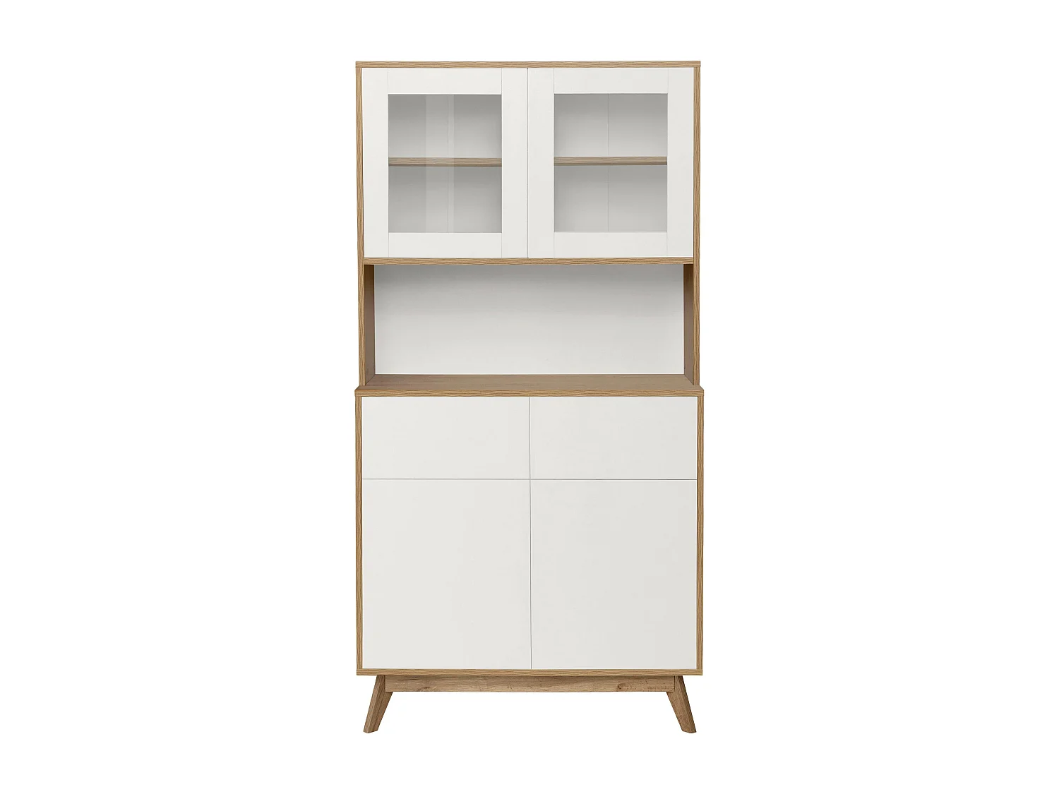 Skandi Buffet 2+2 Puertas Roble Blanco Roble