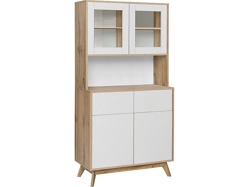 Skandi Buffet 2+2 Doors WhiteOak Oak