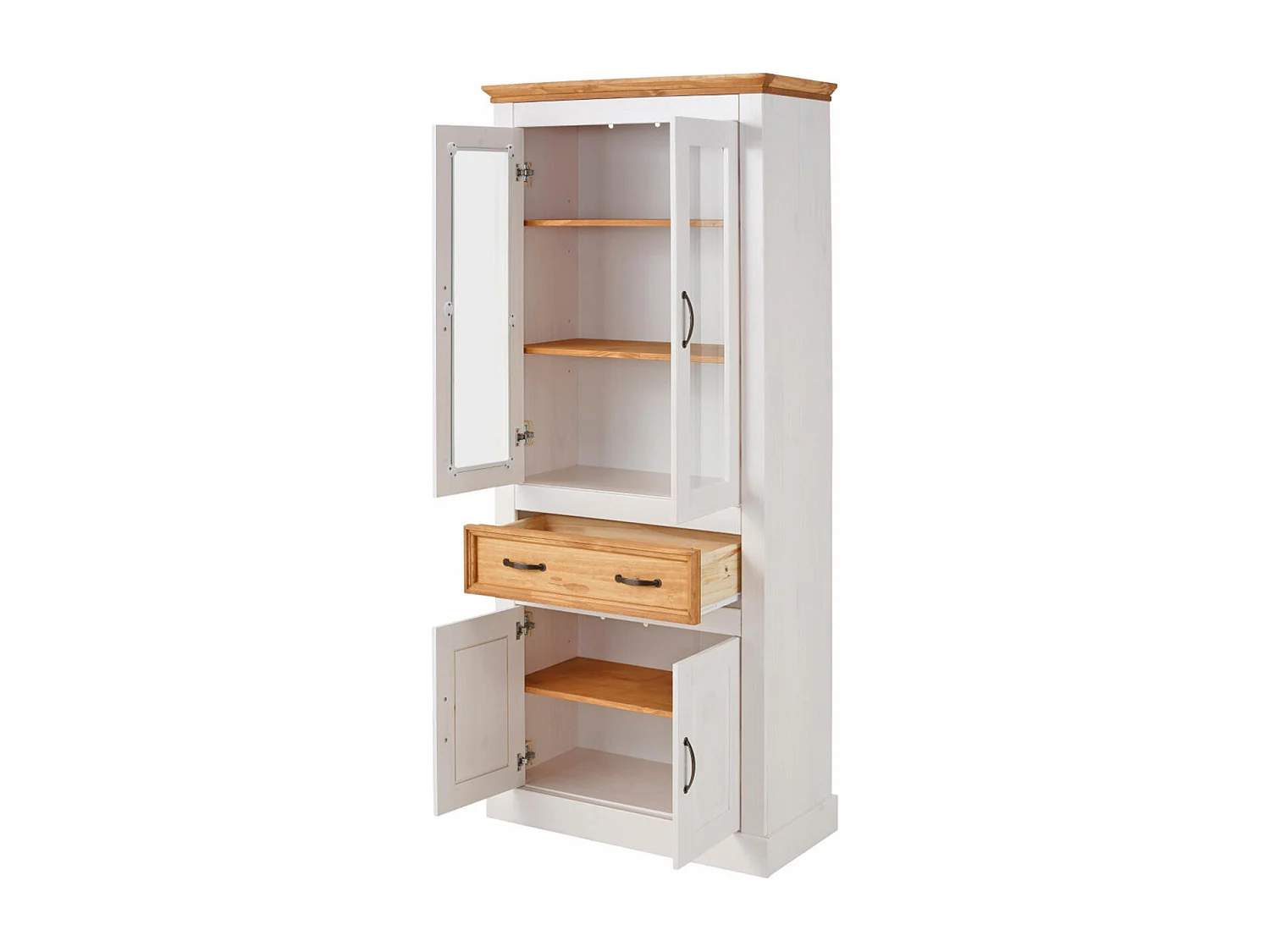 Selma Vitrine 2 Deuren + 2 Deuren