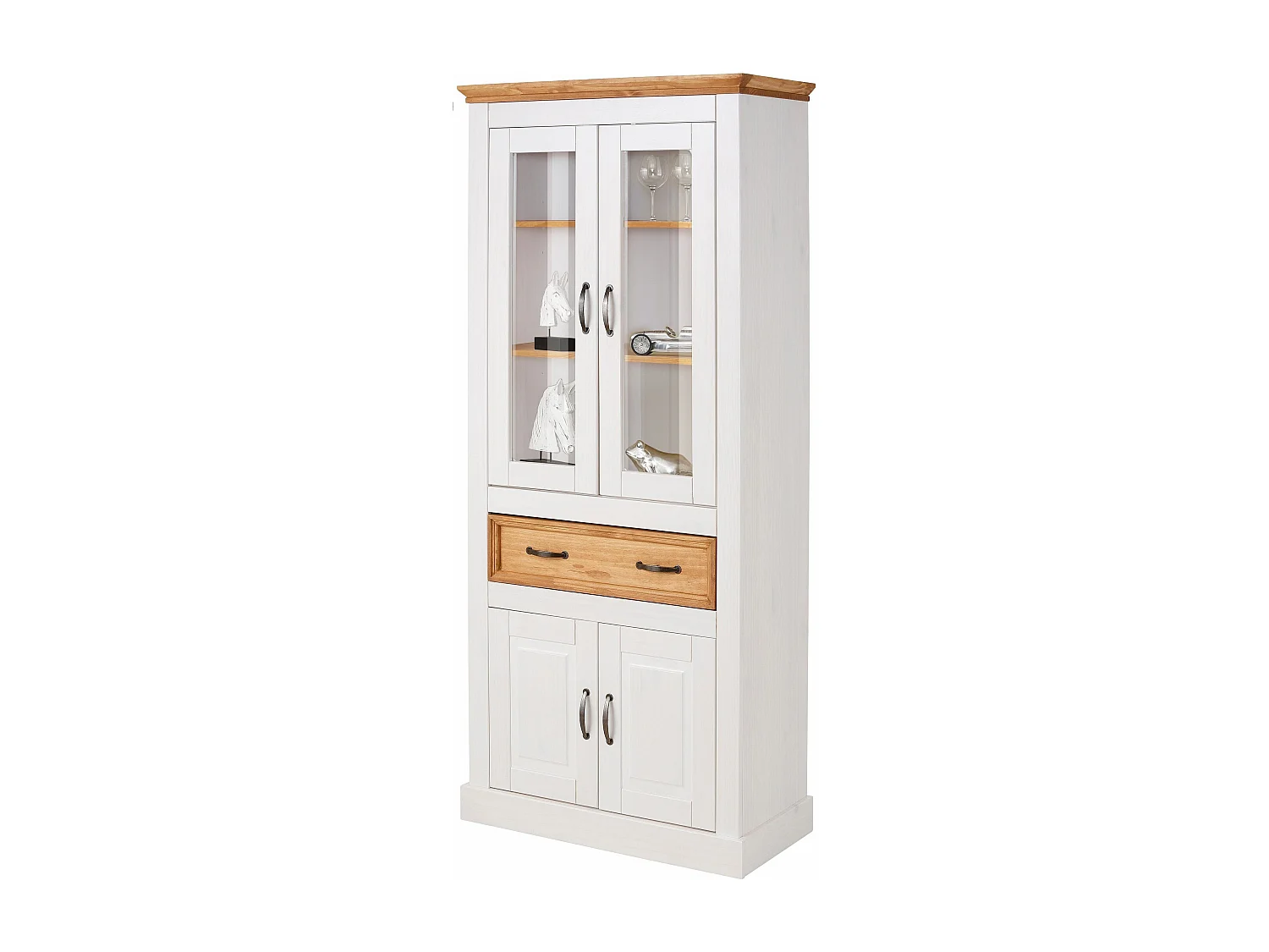 Selma Vitrine 2 Deuren + 2 Deuren