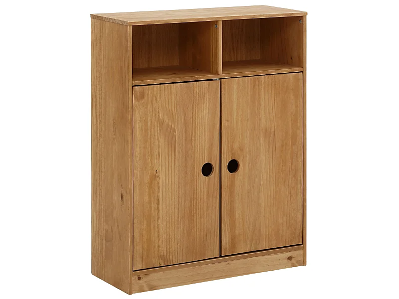 Alpi|Armoire avec 2 portes en pin Marron