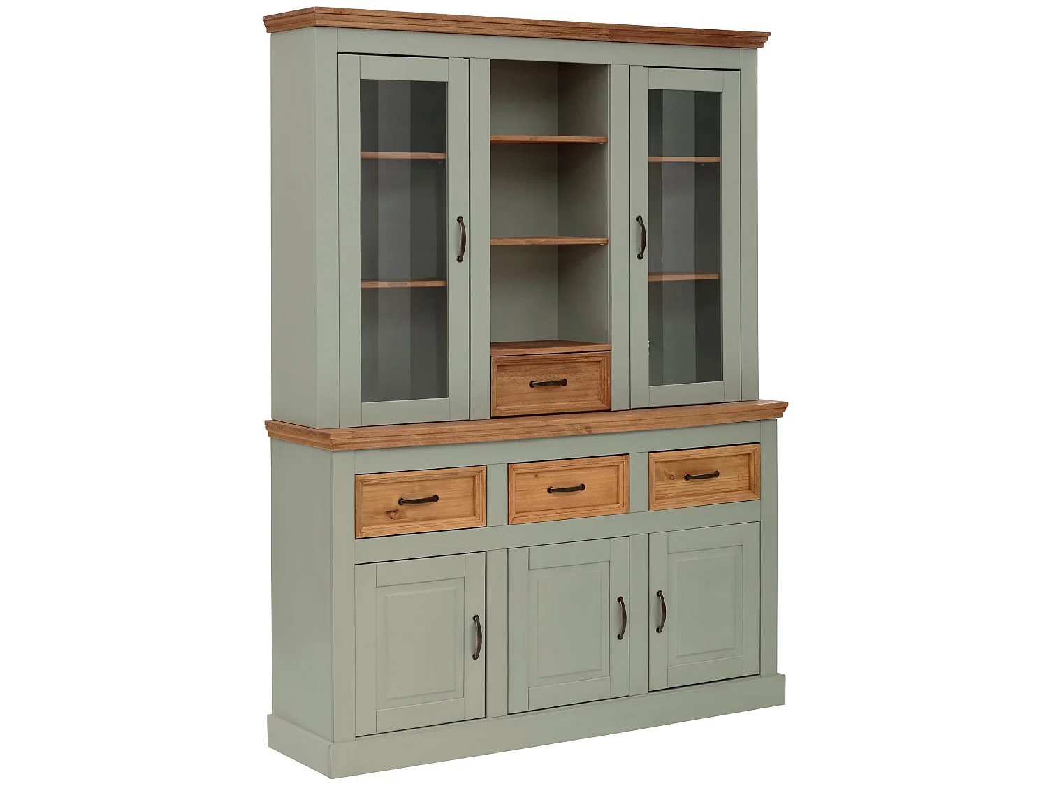 Buffet Selma 3 Ante 3 Cassetti 2 Anta Vetro 1 Cassetto