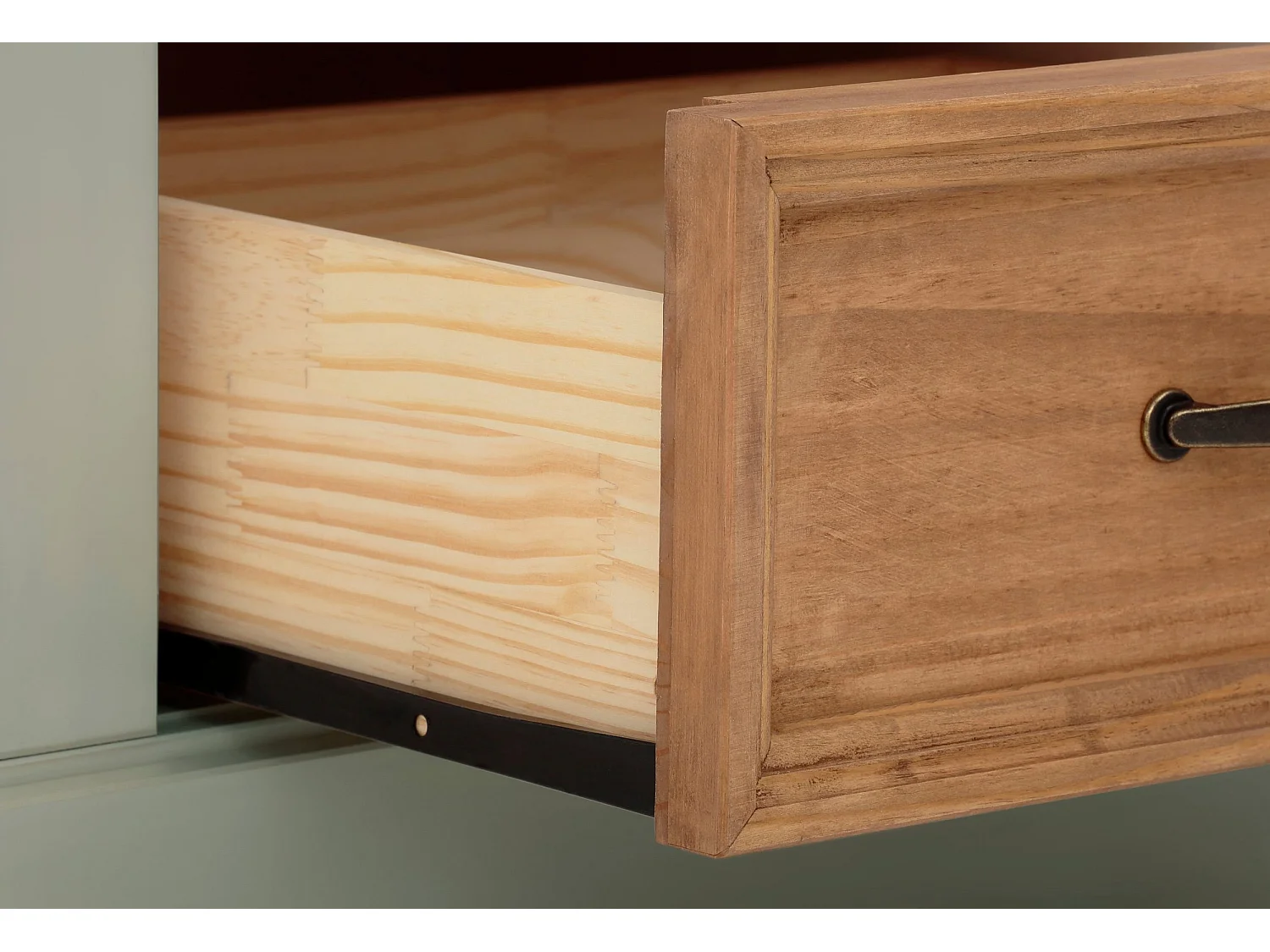 Selma|Buffet 3 portes 3 tiroirs 2 portes vitrées 1 tiroir