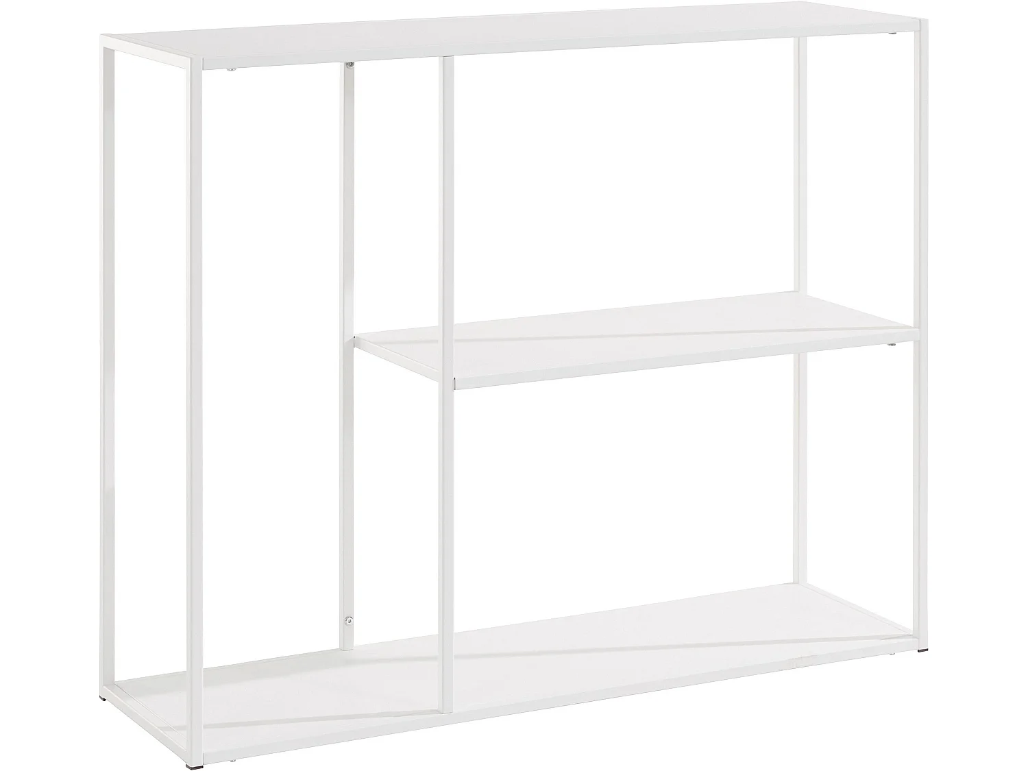 Libreria con 2 ripiani Bianco