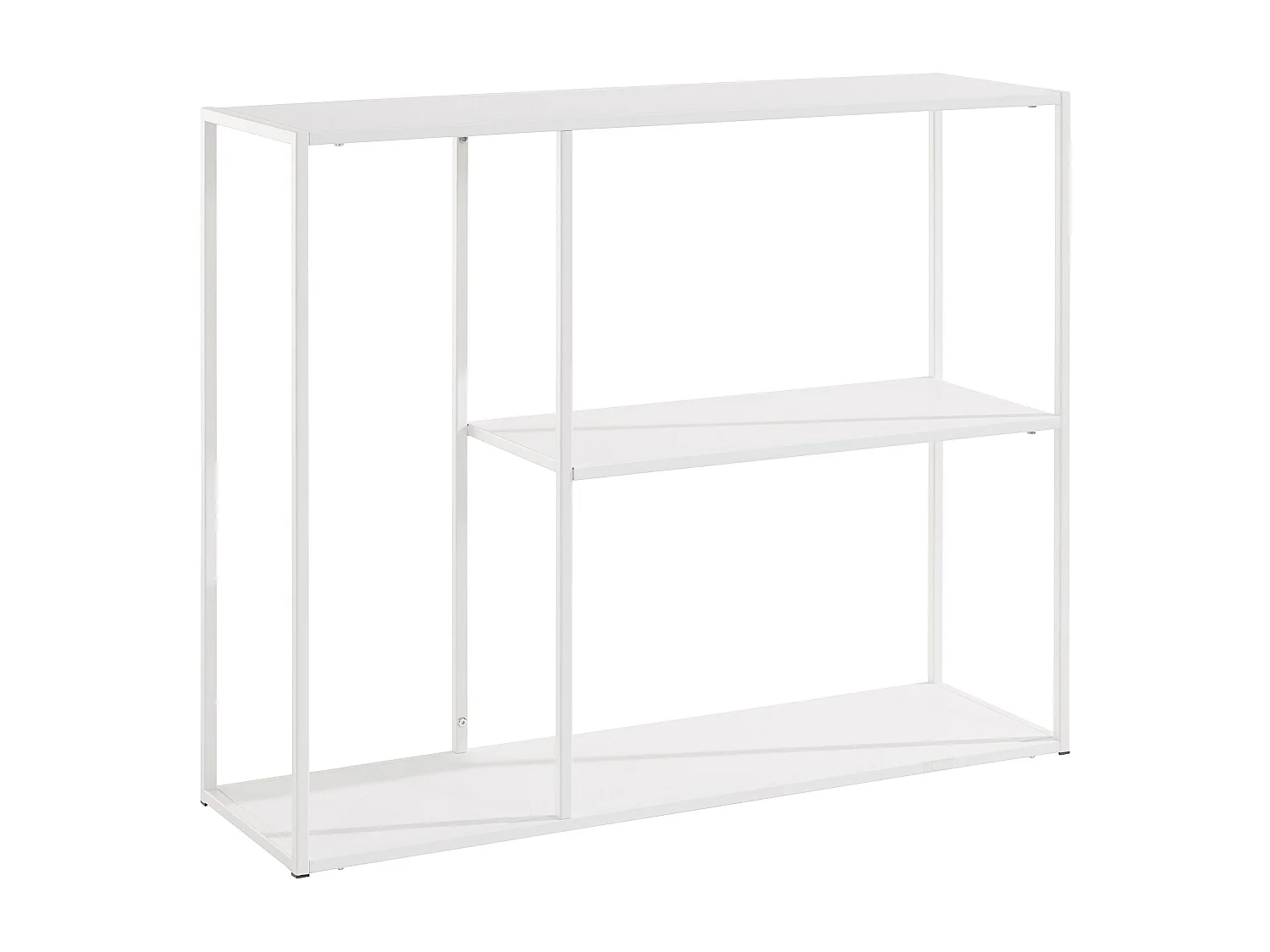 Libreria con 2 ripiani Bianco