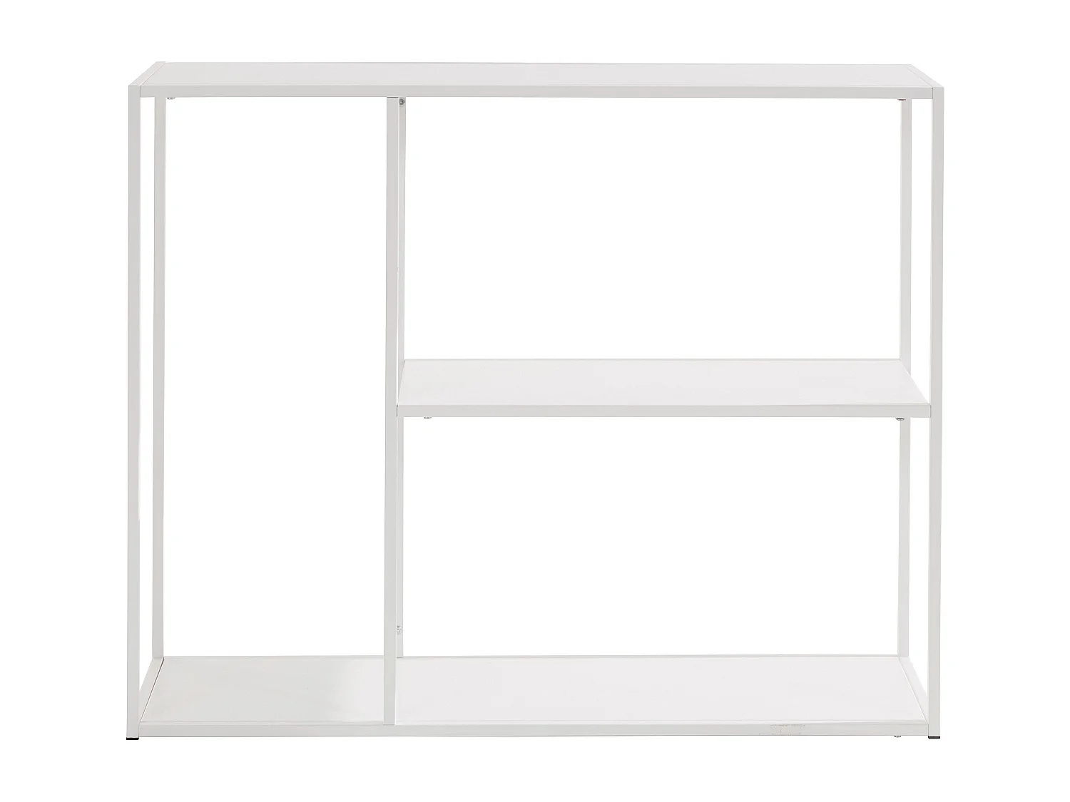 Libreria con 2 ripiani Bianco