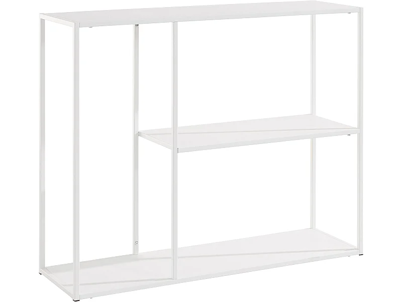 Libreria con 2 ripiani Bianco