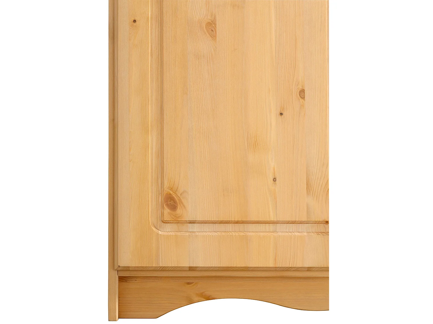 Minik|Armoire avec 4 portes et 3 tiroirs en pin naturel