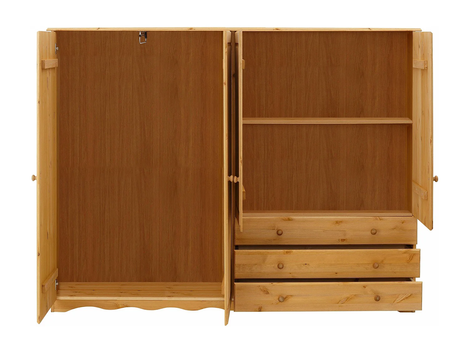 Minik Ropa Blanca 4 Puertas 3 Cajones