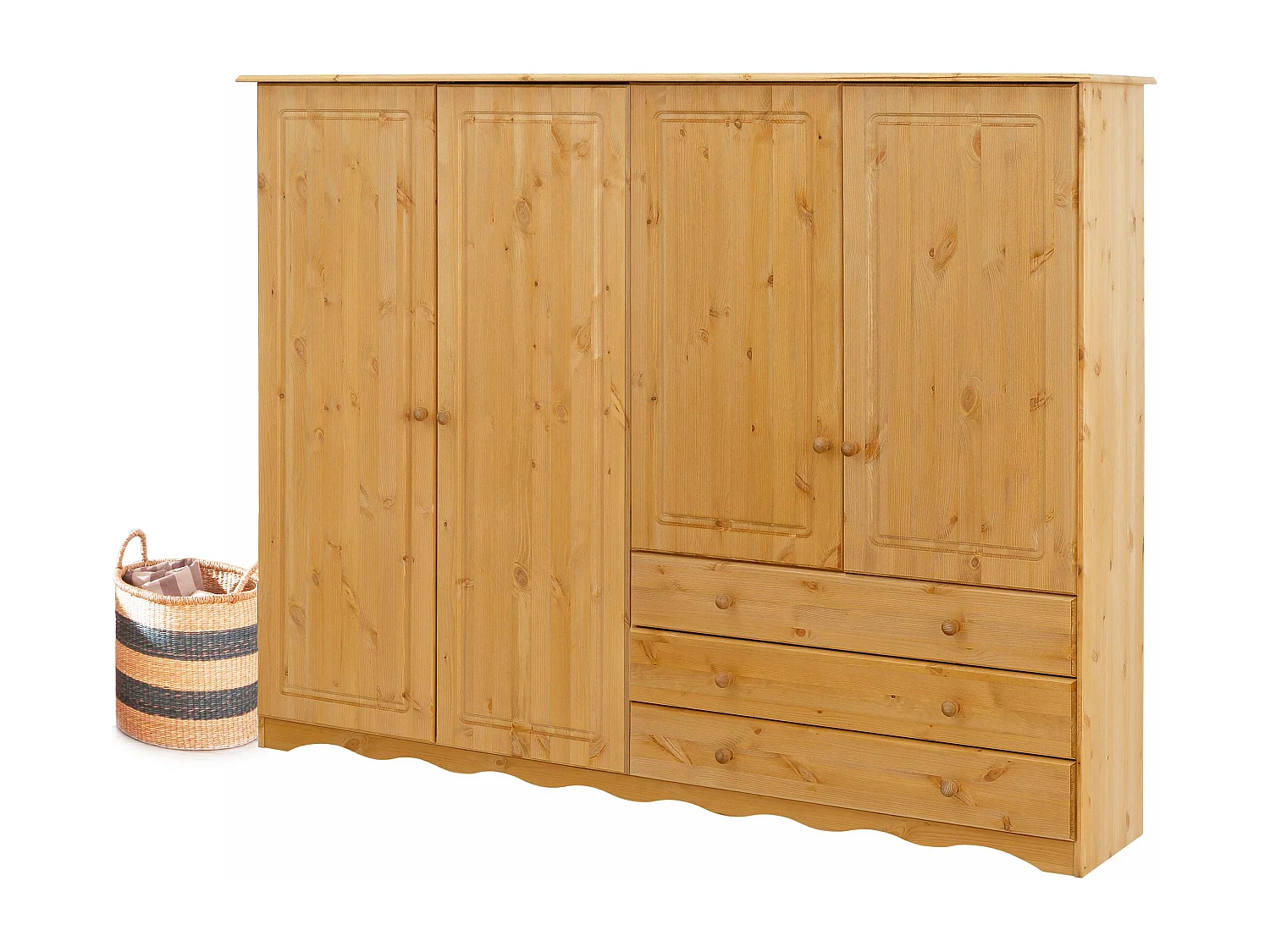 Minik Ropa Blanca 4 Puertas 3 Cajones