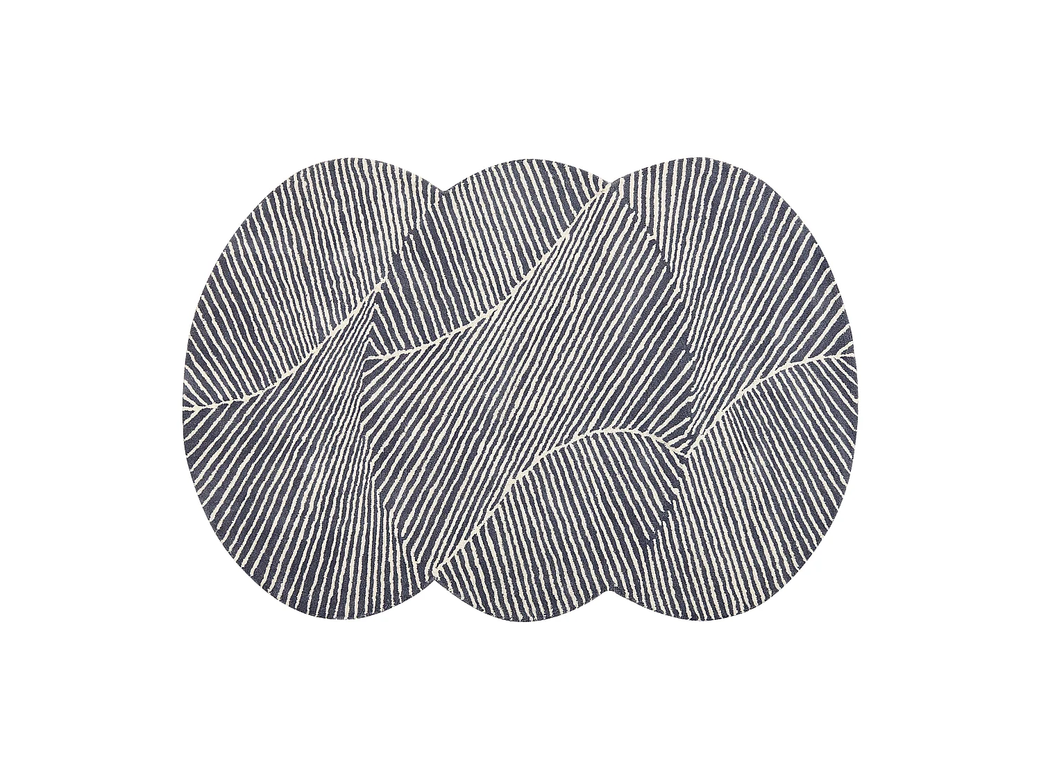 Tapis ZABOL Gris graphite 140 x 200 cm Laine