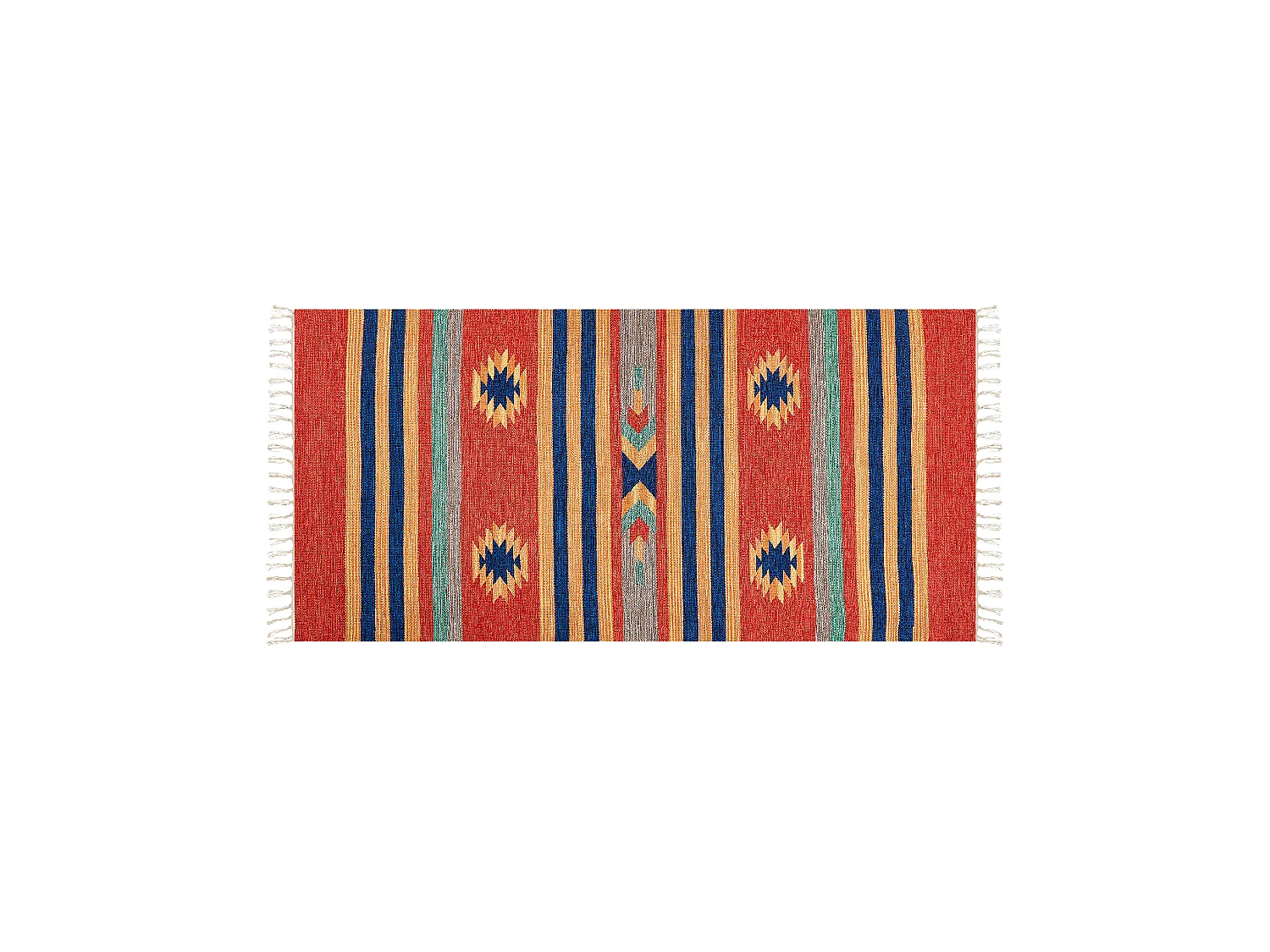 Tappeto kilim cotone multicolore 80 x 150 cm HATIS