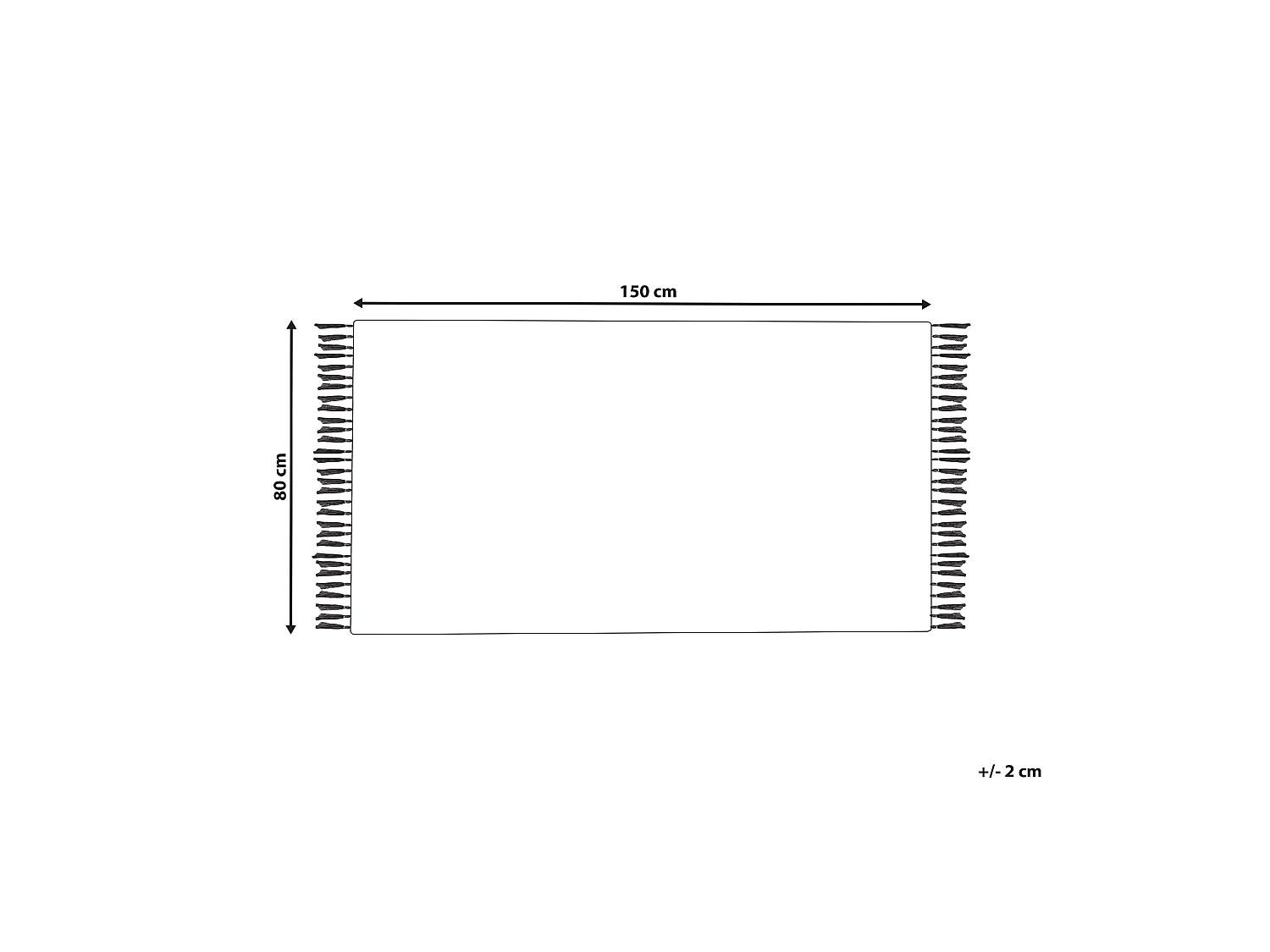 Vloerkleed kelim meerkleurig 80 x 150 cm HATIS