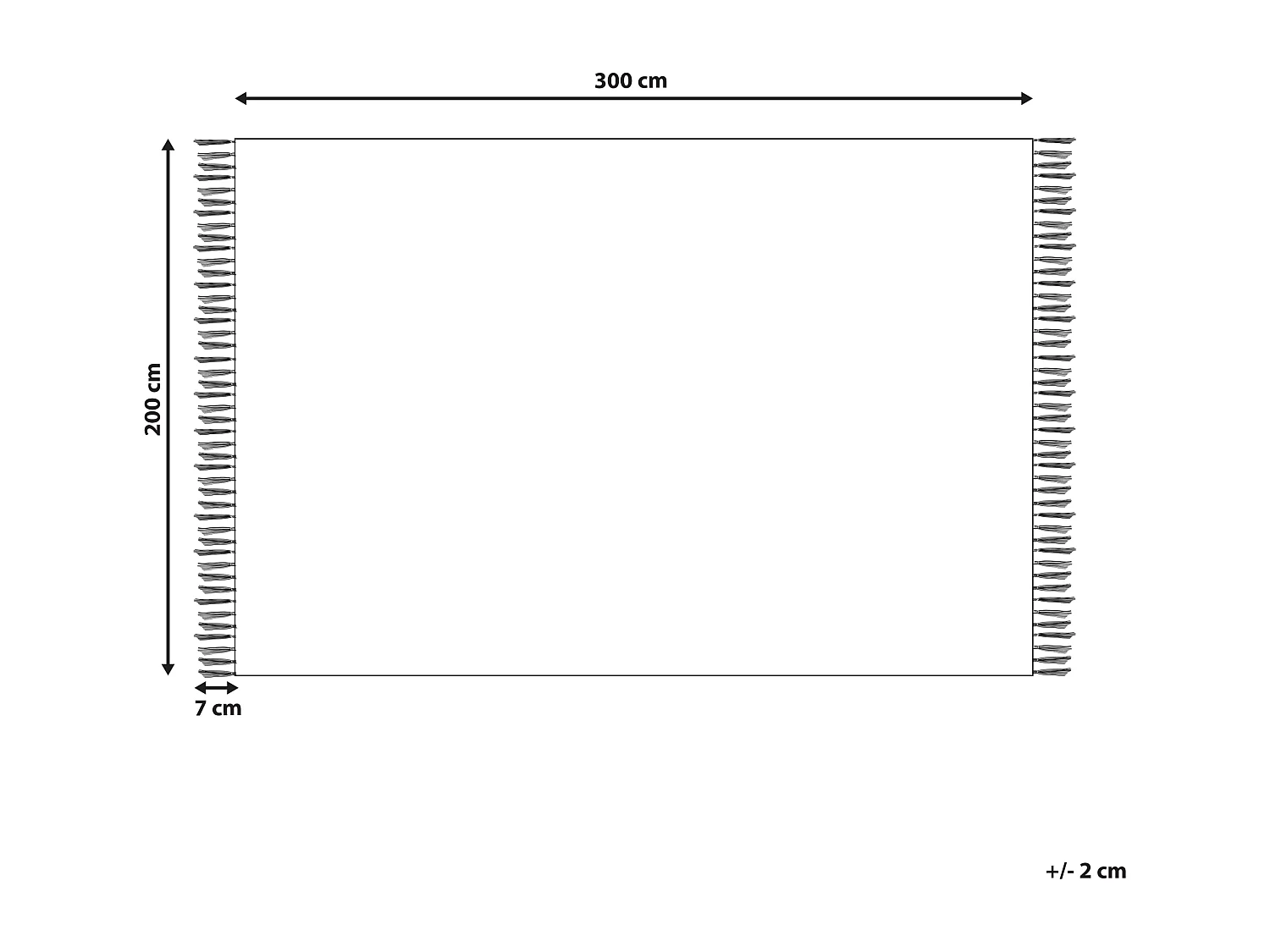 Vloerkleed kelim meerkleurig 200 x 300 cm TARONIK