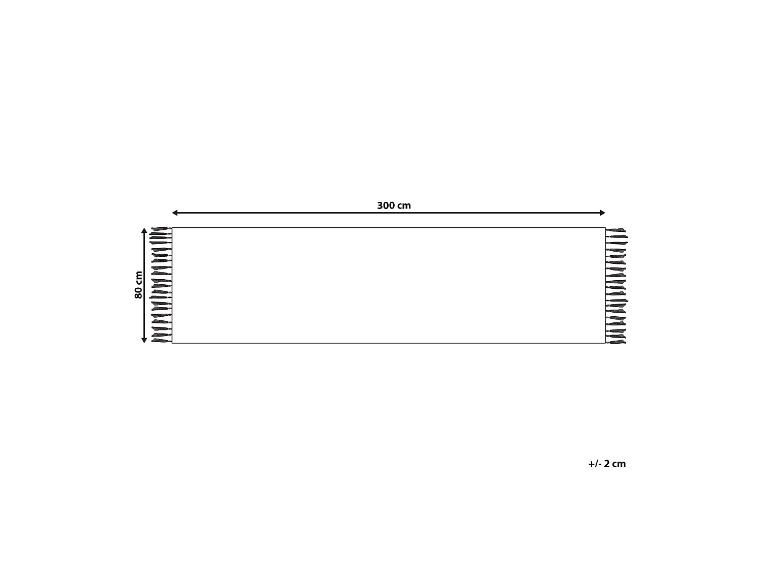Kelim-Teppich Baumwolle bunt 80 x 300 cm handgewebt geometrisches Muster Hatis