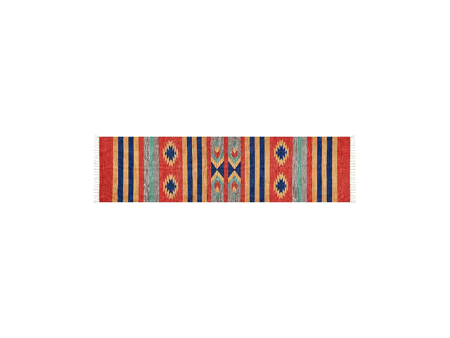 Tapis HATIS Multicolore 80 x 300 cm Coton Kilim