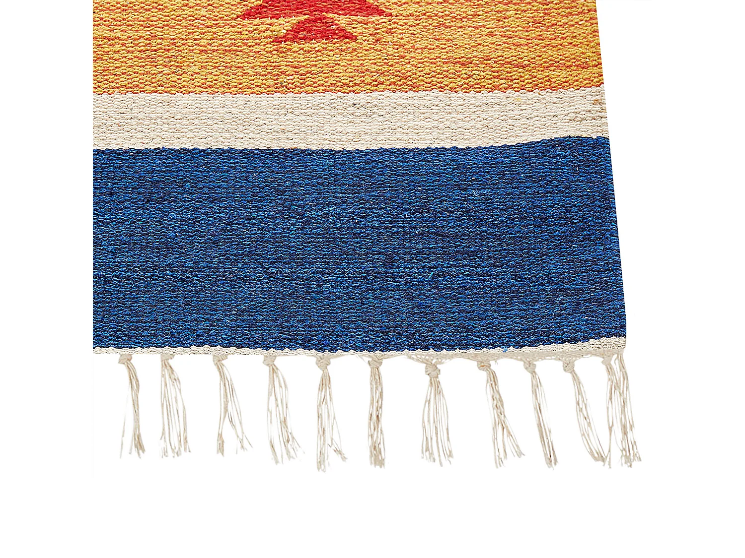 Tapete Kilim em algodão multicolor 80 x 300 cm TARONIK