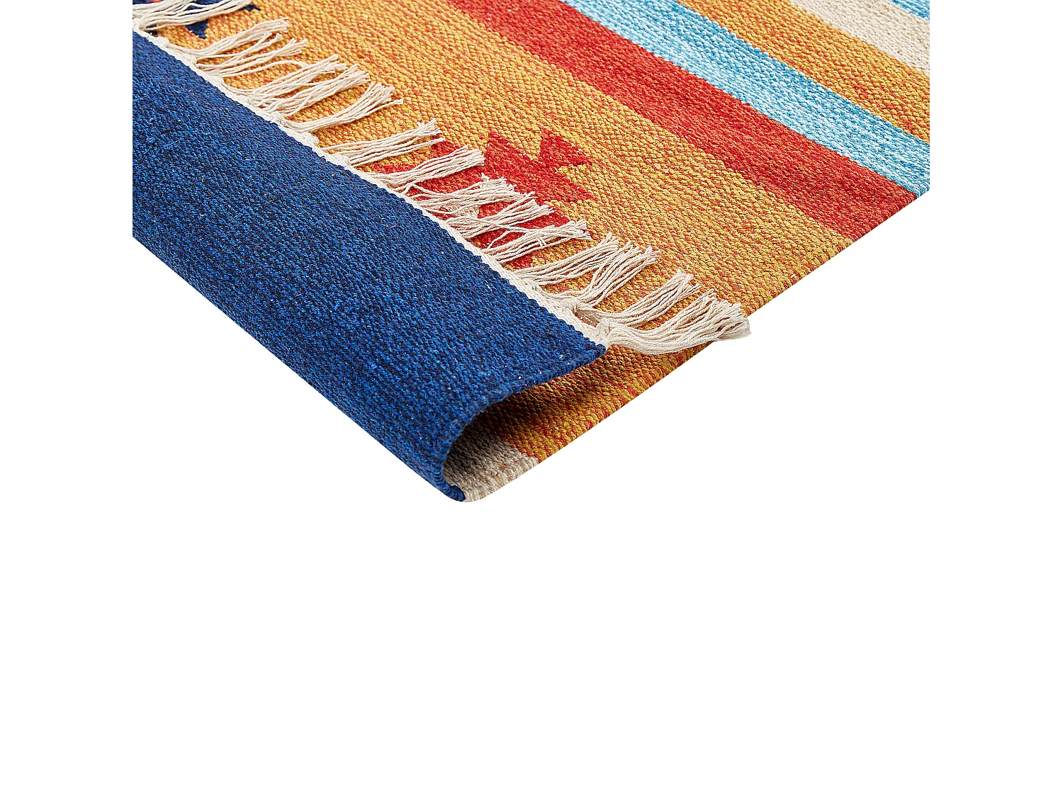 Tapis TARONIK Multicolore 80 x 300 cm Coton Kilim