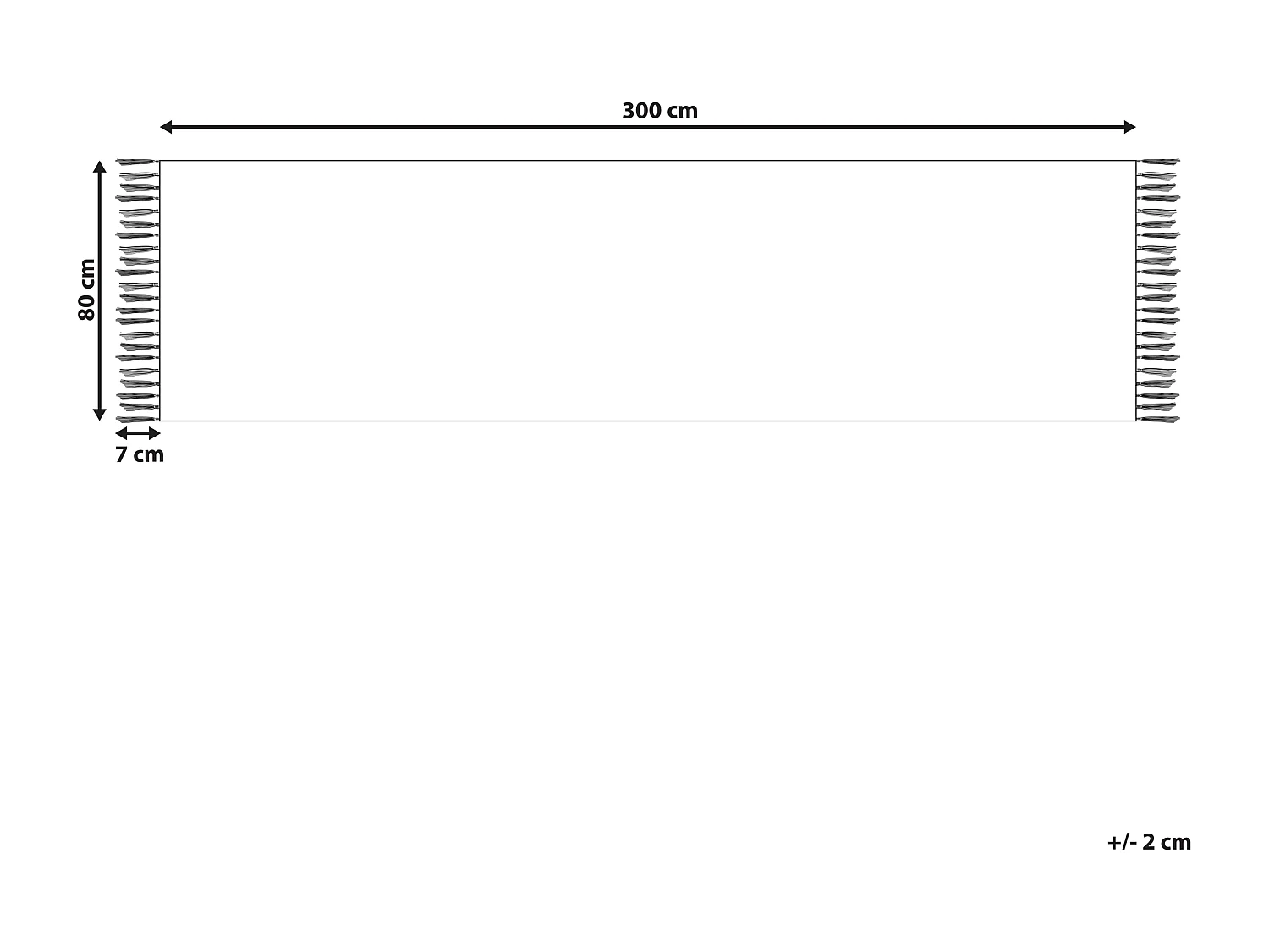 Tapis TARONIK Multicolore 80 x 300 cm Coton Kilim