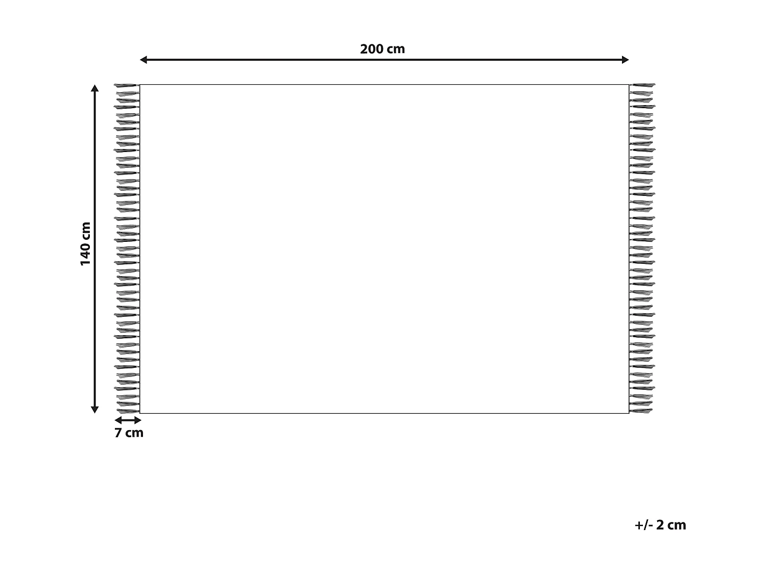 Dywan bawełniany kilim 140 x 200 cm wielokolorowy TARONIK