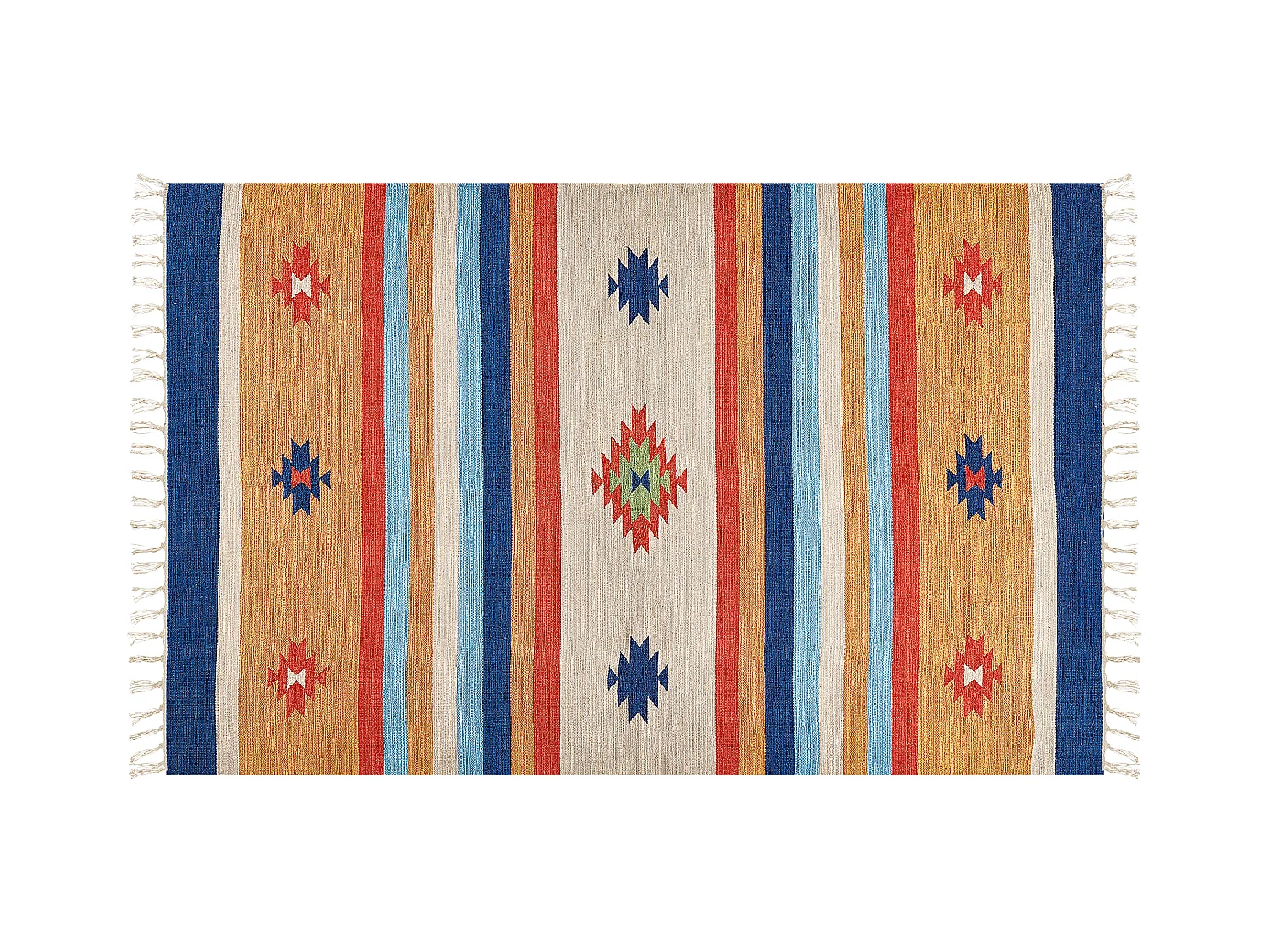 Tapis TARONIK Multicolore 140 x 200 cm Coton Kilim