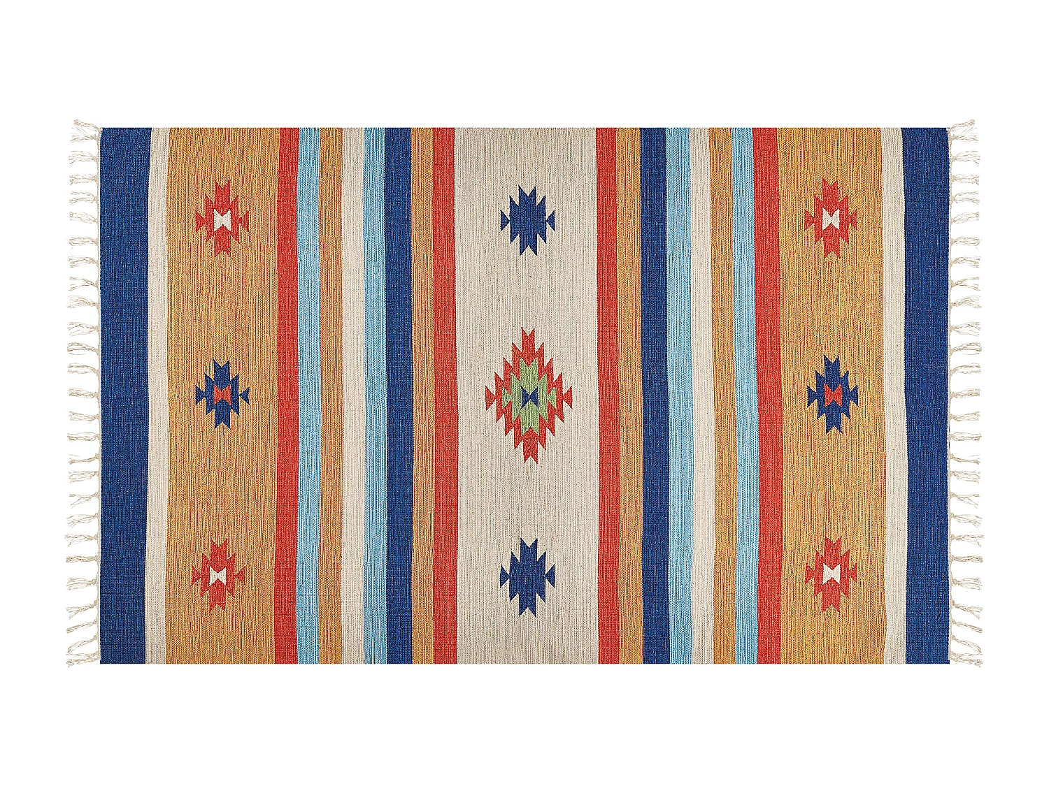 Tapis TARONIK Multicolore 140 x 200 cm Coton Kilim