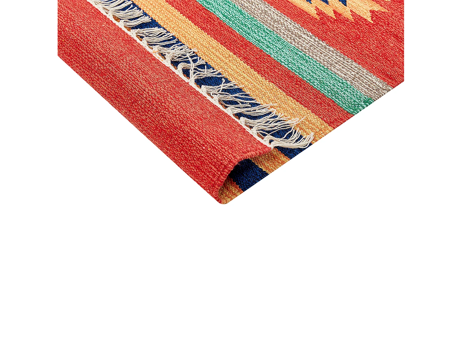 Tapis kilim en coton 200 x 300 cm multicolore HATIS